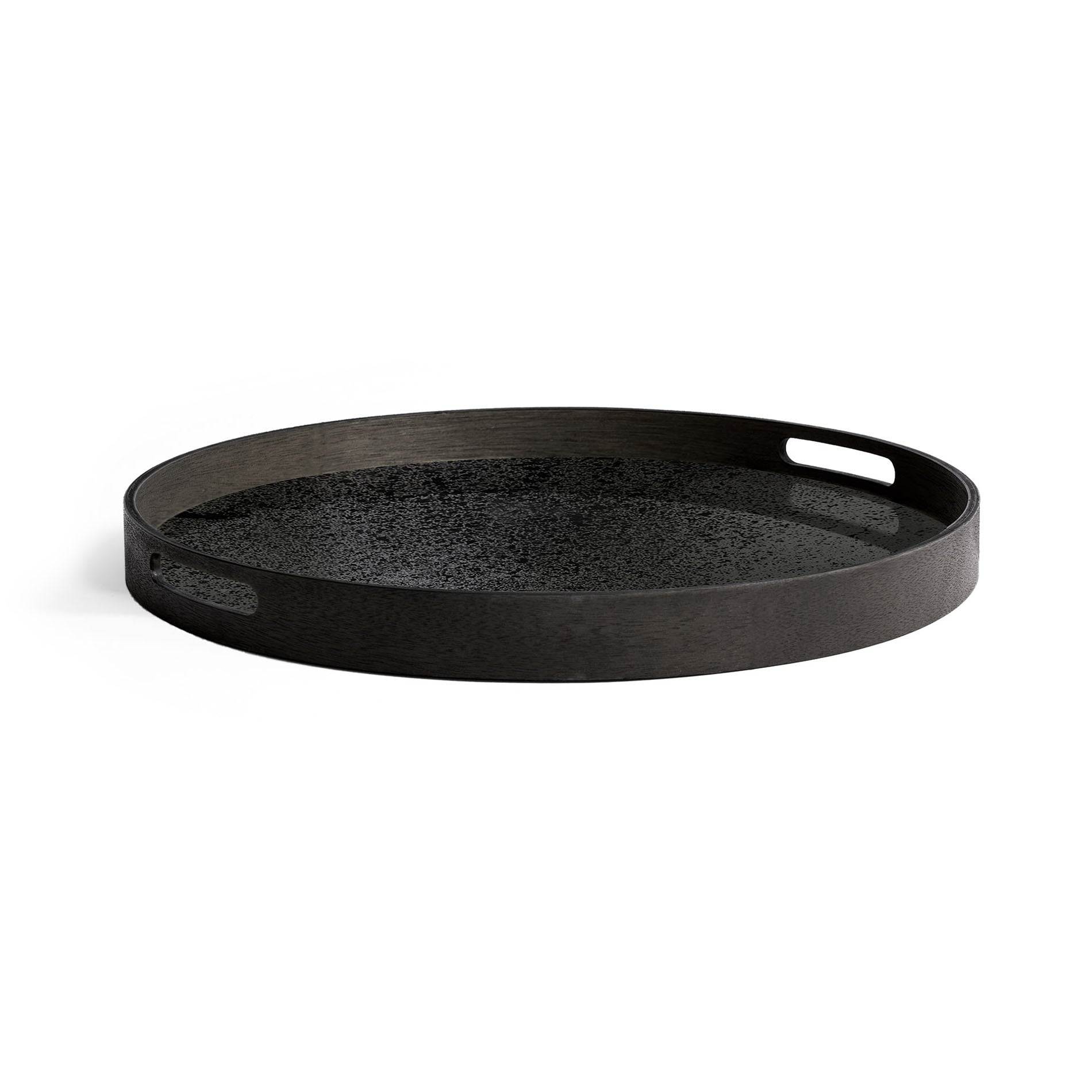 Charcoal Aged Mirror Tray Small