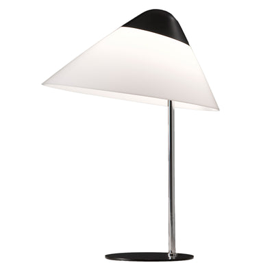 Pandul Opala Midi Table Lamp in Black and Chrome