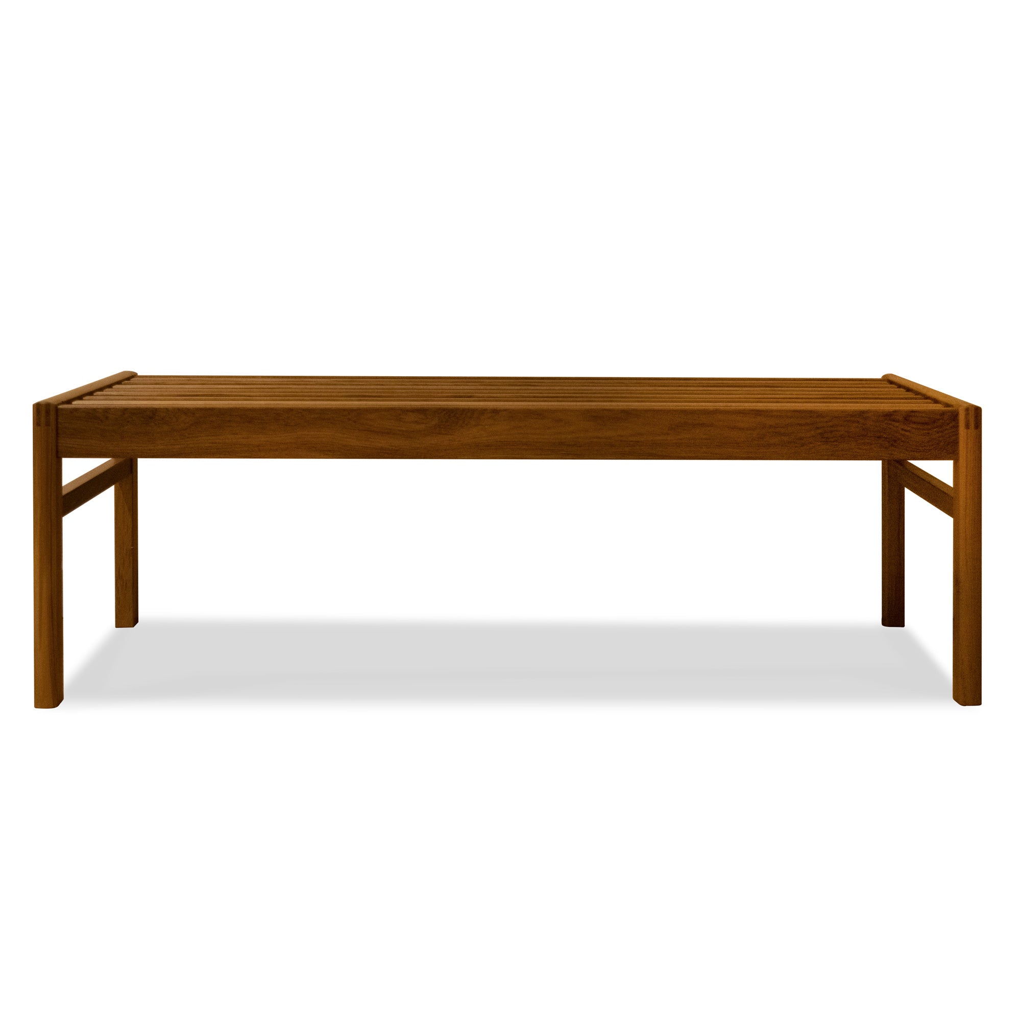 Teak slat bench hotsell