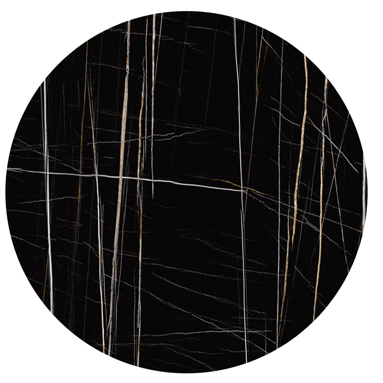 Entwine Round Sintered Stone Top Dining Table