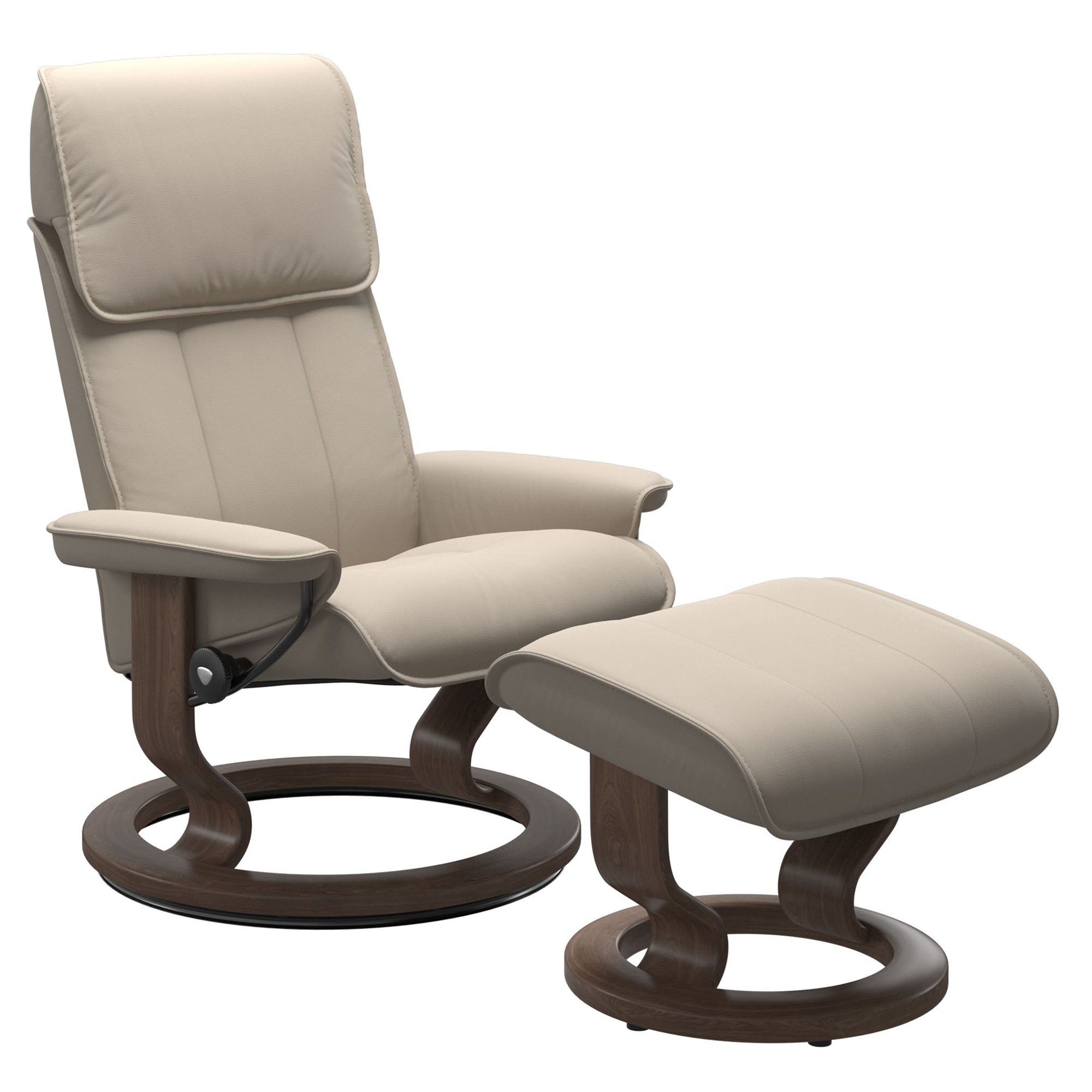 Stressless Admiral Classic Recliner & Ottoman