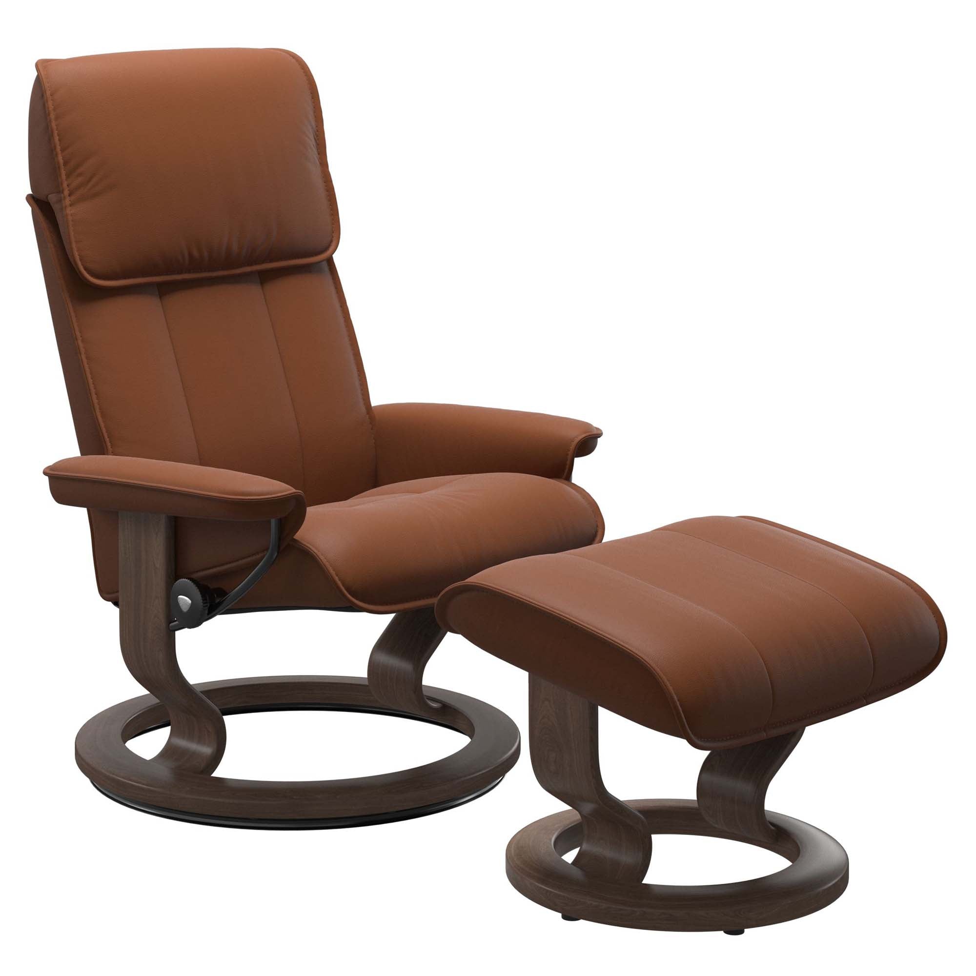 Stressless Admiral Classic Recliner & Ottoman