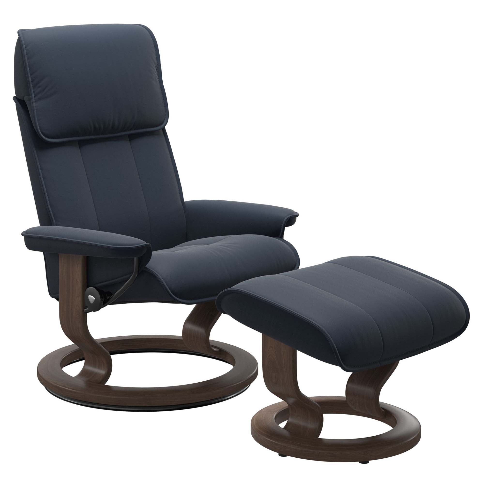 Stressless Admiral Classic Recliner & Ottoman