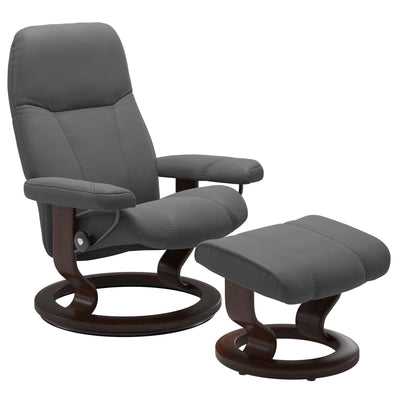 Stressless Consul Classic Recliner & Ottoman