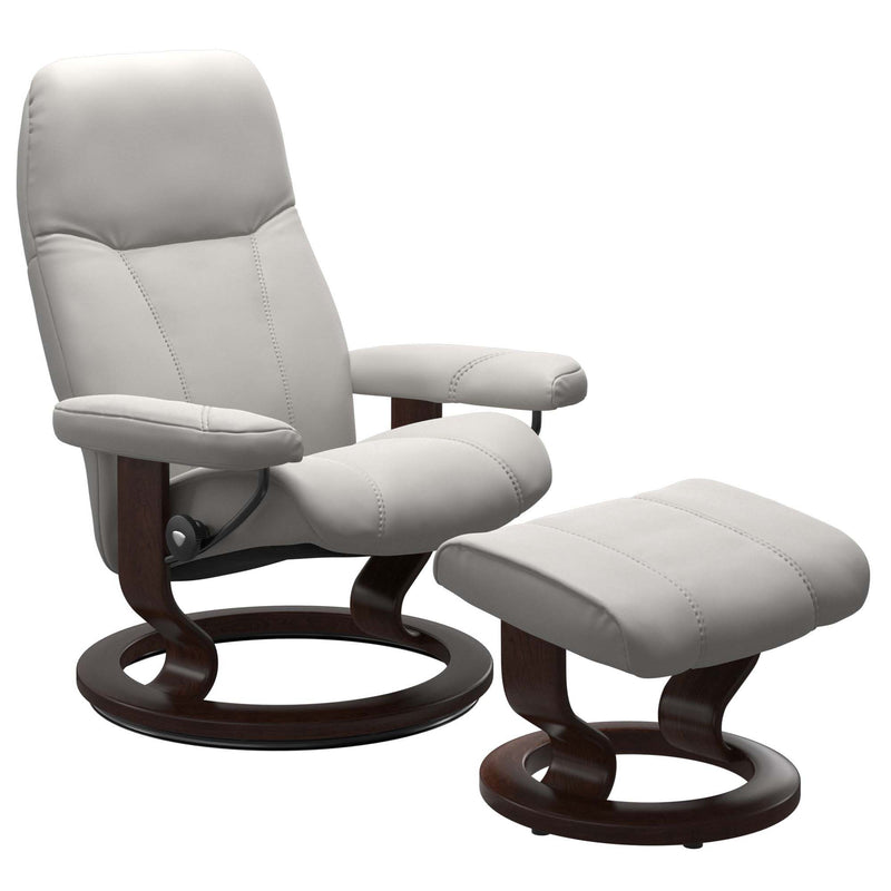 Stressless Consul Classic Recliner & Ottoman