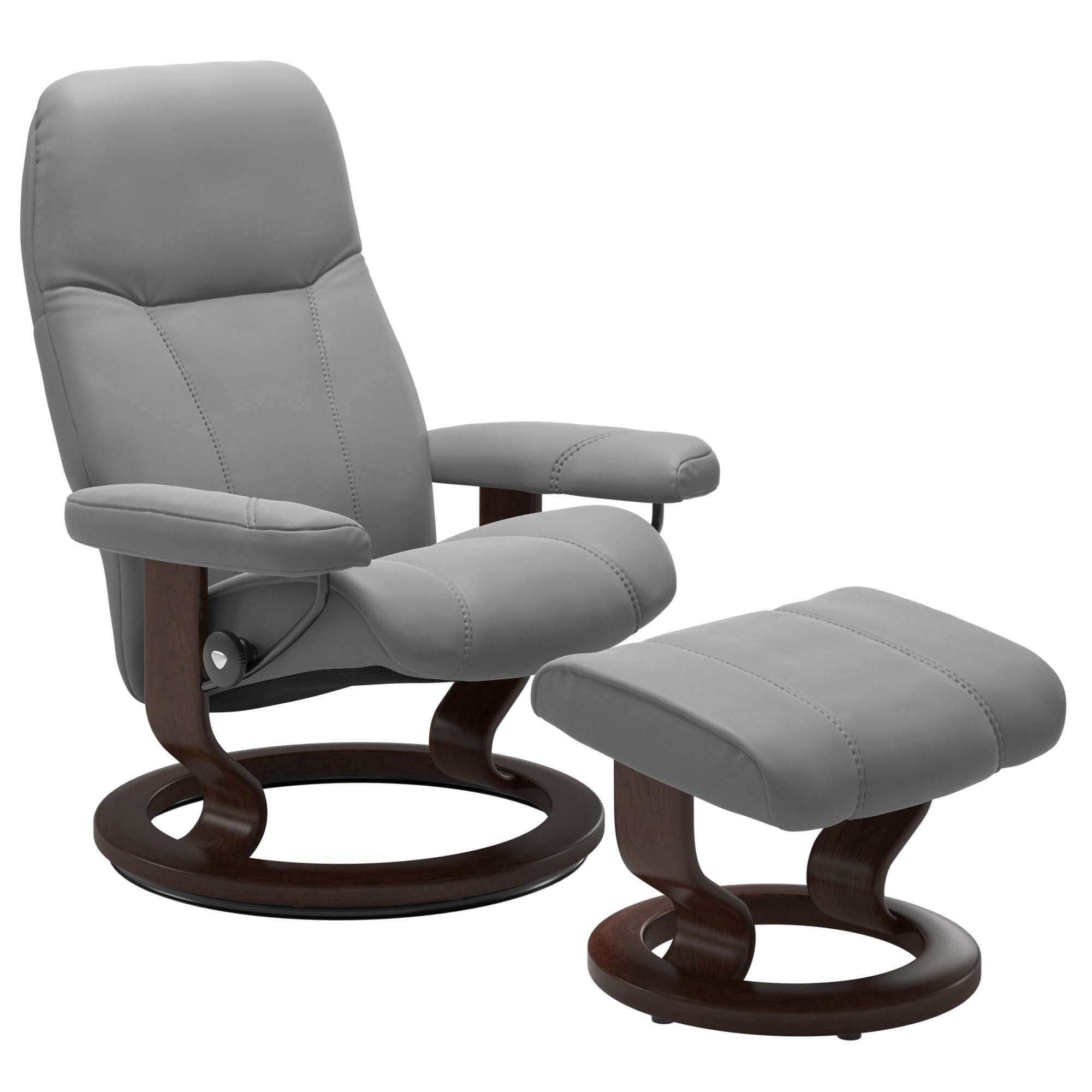 Stressless Consul Classic Recliner & Ottoman