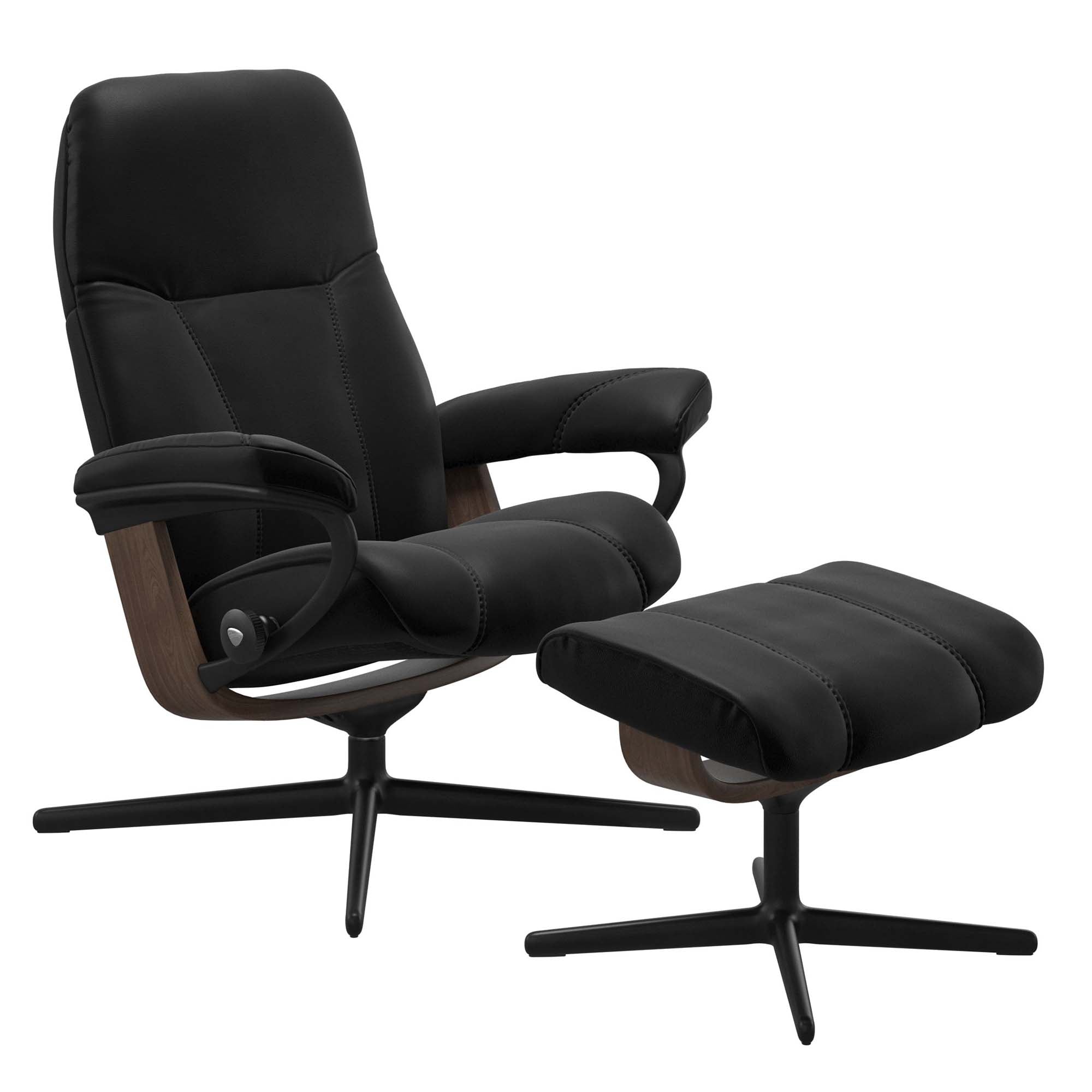 Stressless Consul Cross Recliner & Ottoman