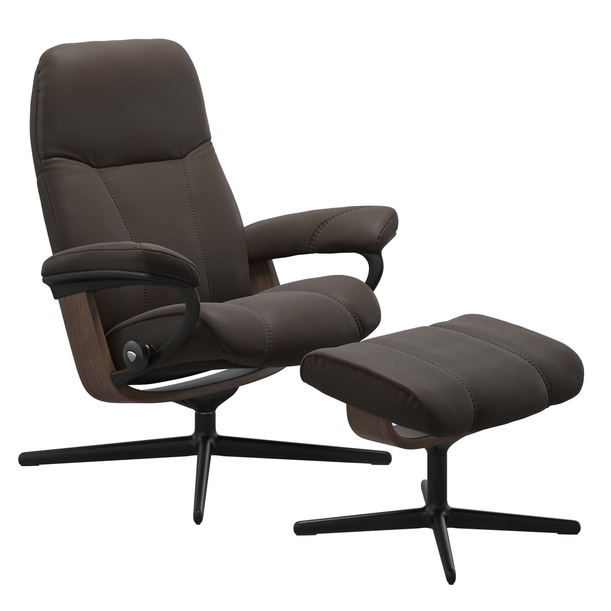 Stressless Consul Cross Recliner & Ottoman