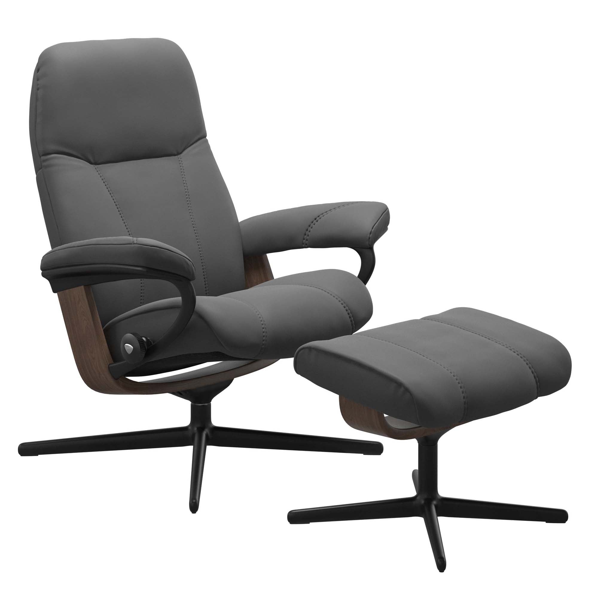 Stressless Consul Cross Recliner & Ottoman
