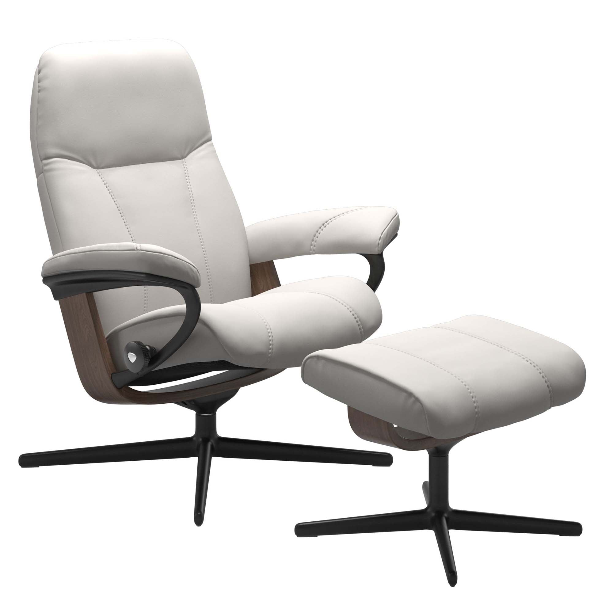 Stressless Consul Cross Recliner & Ottoman