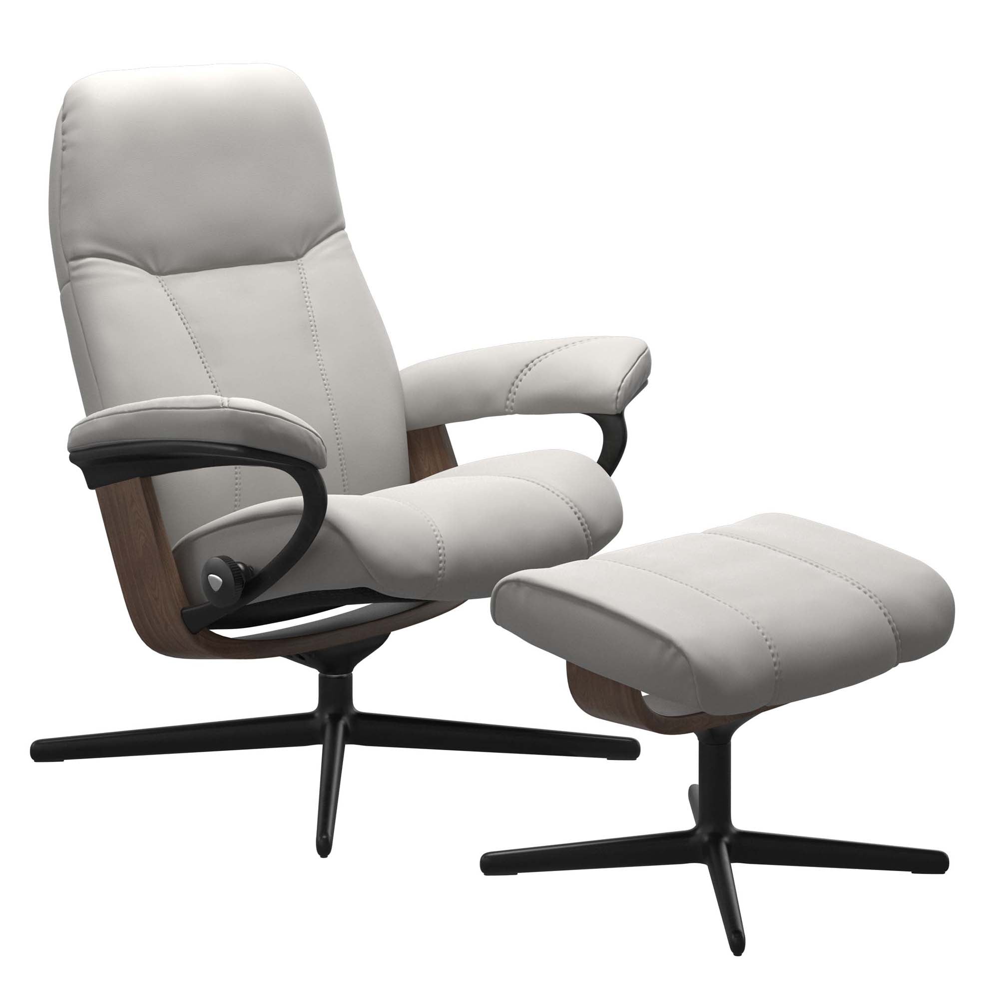 Stressless Consul Cross Recliner & Ottoman