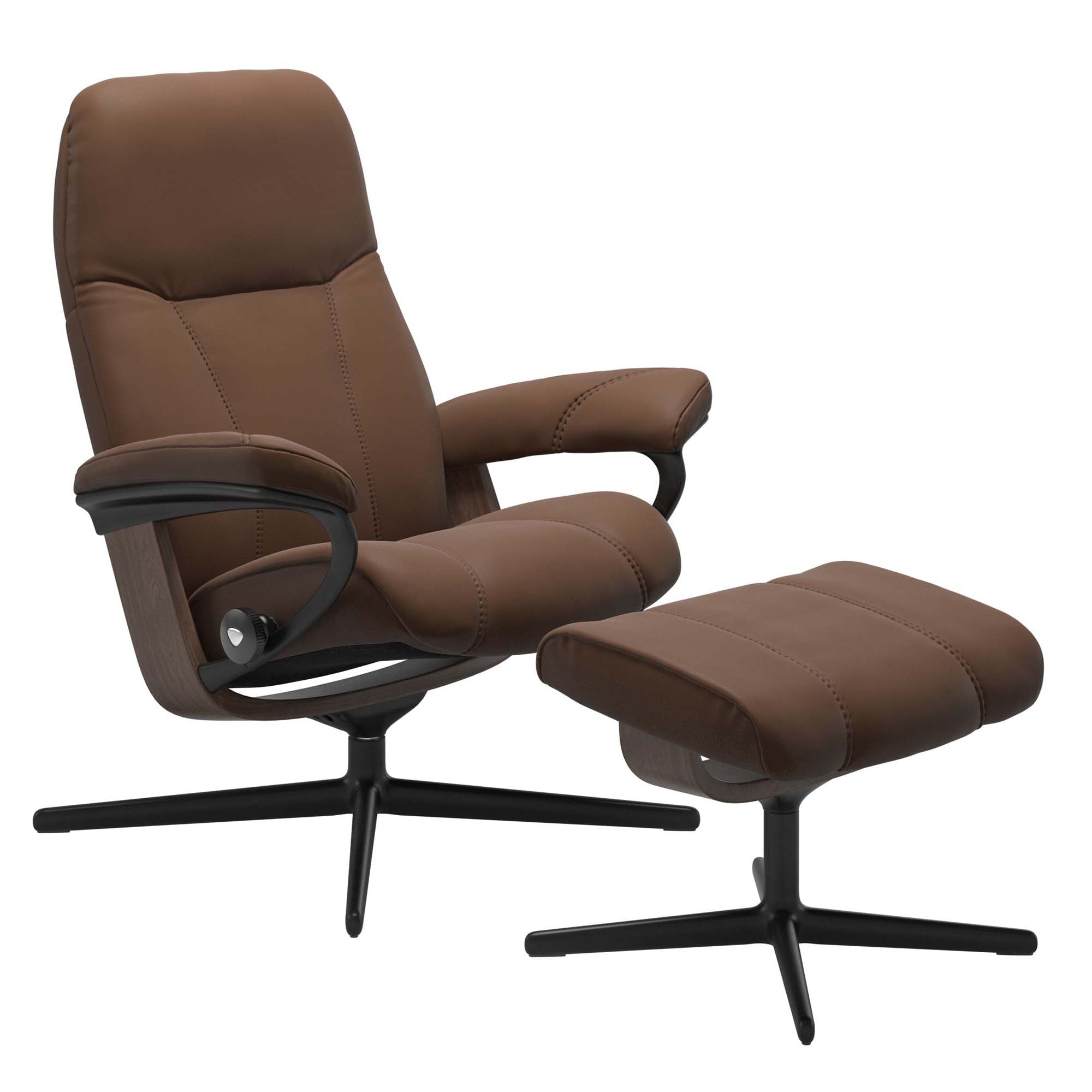 Stressless Consul Cross Recliner & Ottoman