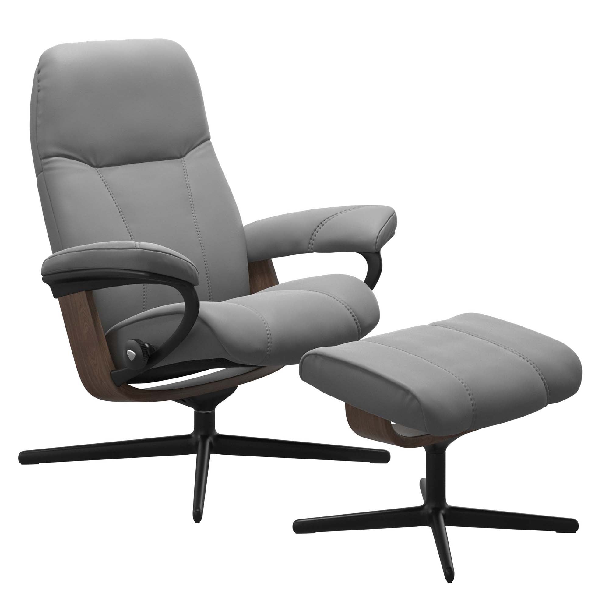 Stressless Consul Cross Recliner & Ottoman