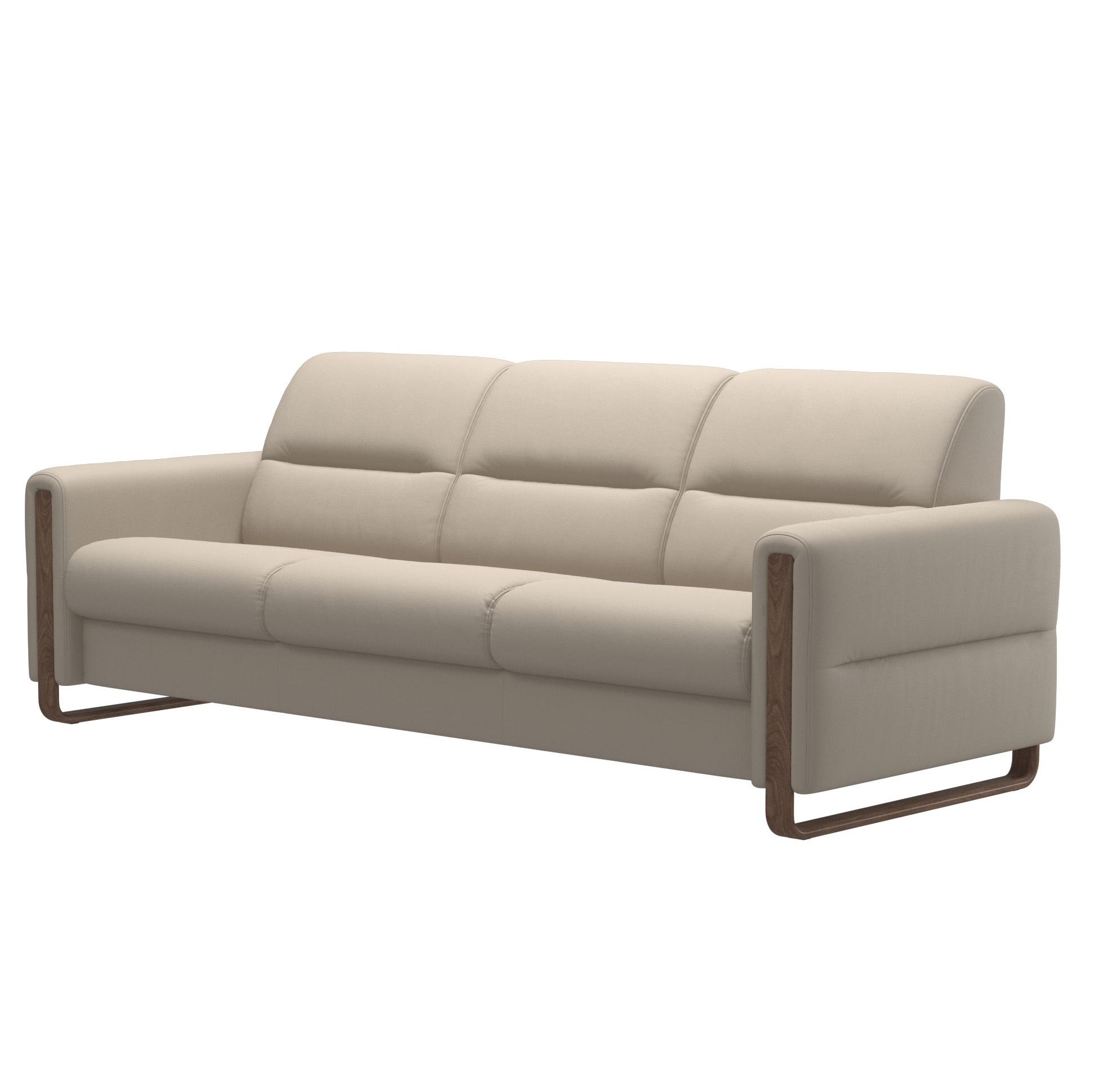 Stressless Fiona 3 Seat Sofa Wood Arm
