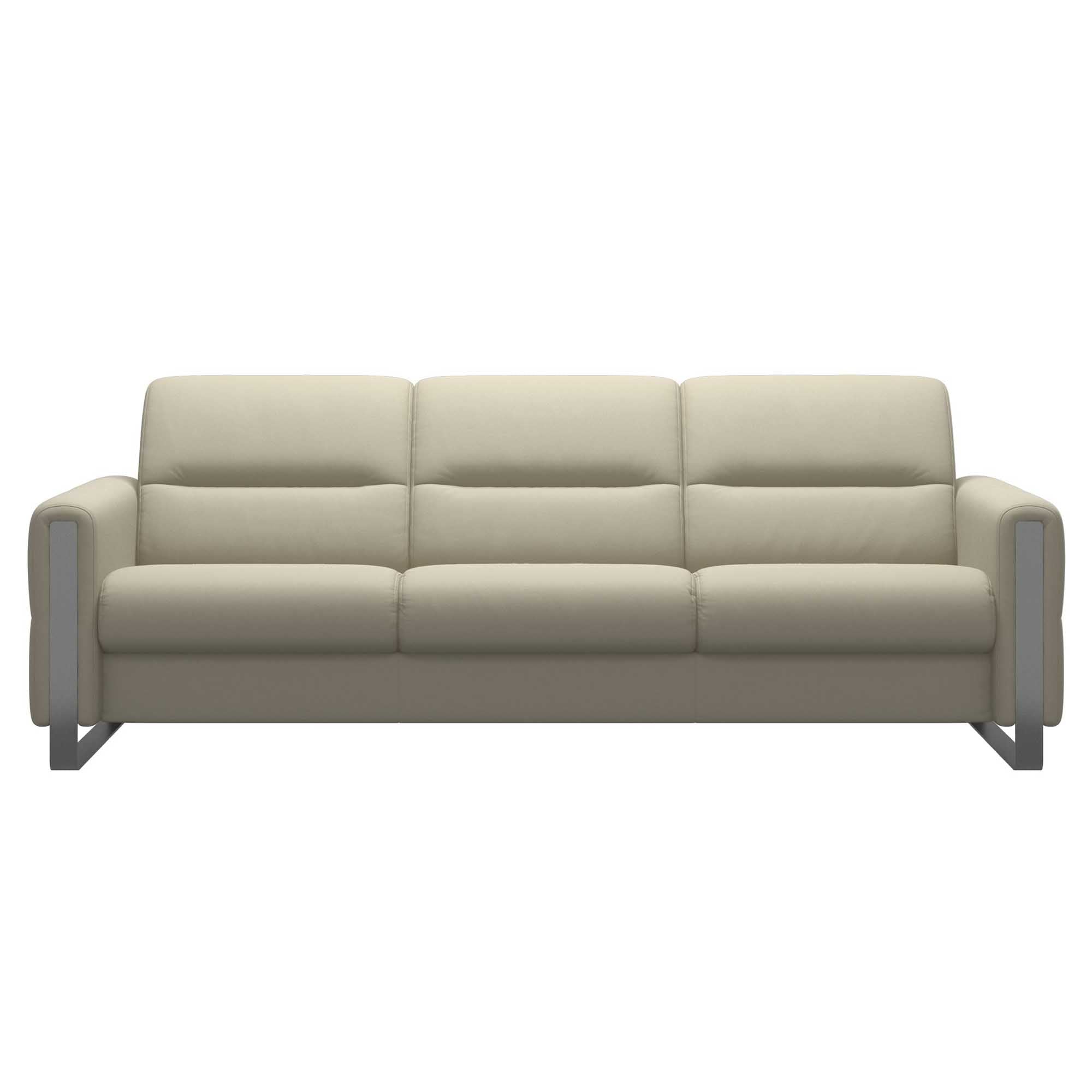 Stressless Fiona 3 Seat Sofa Steel Arm