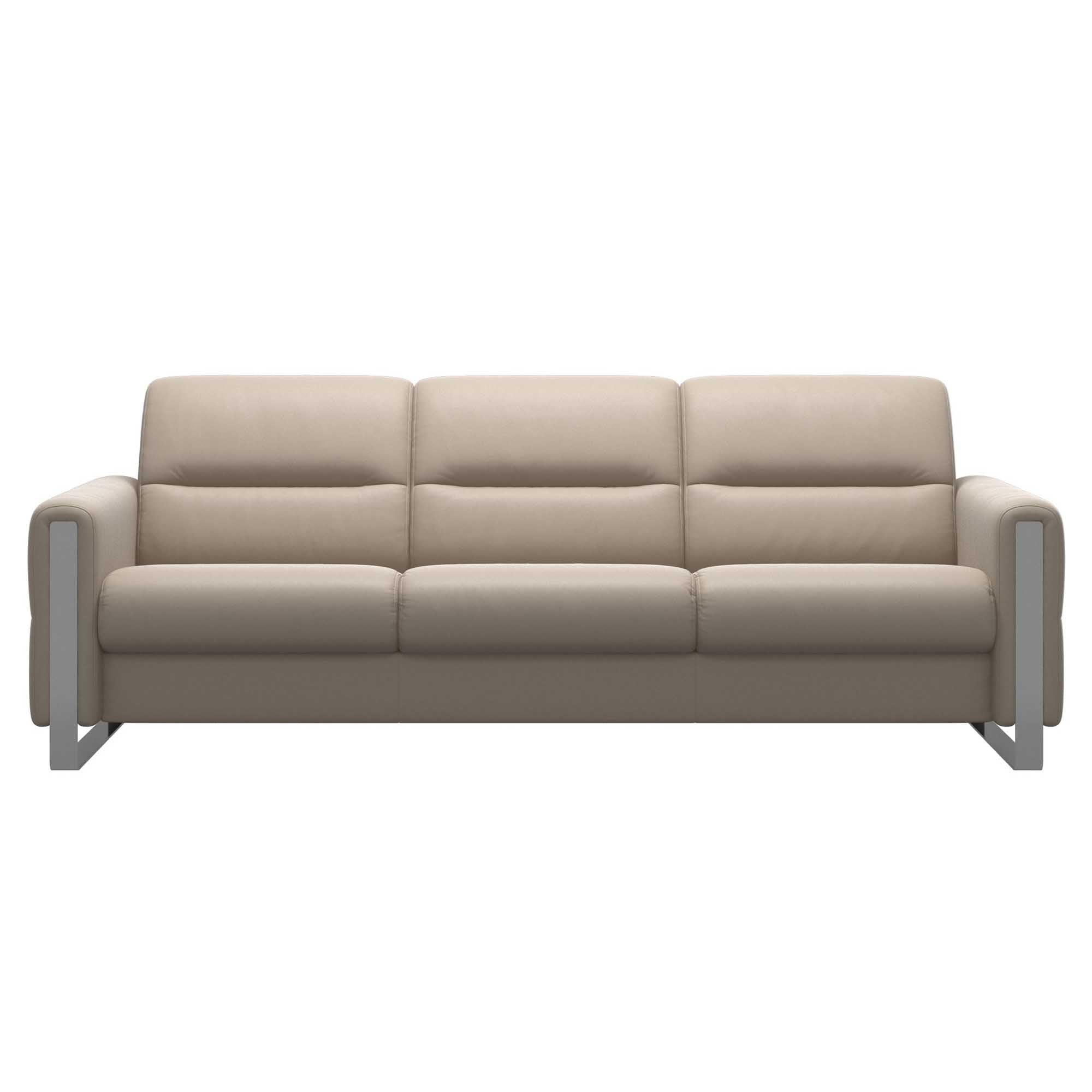 Stressless Fiona 3 Seat Sofa Steel Arm