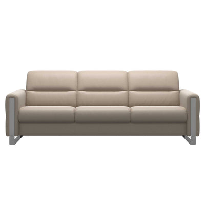 Stressless Fiona 3 Seat Sofa Steel Arm