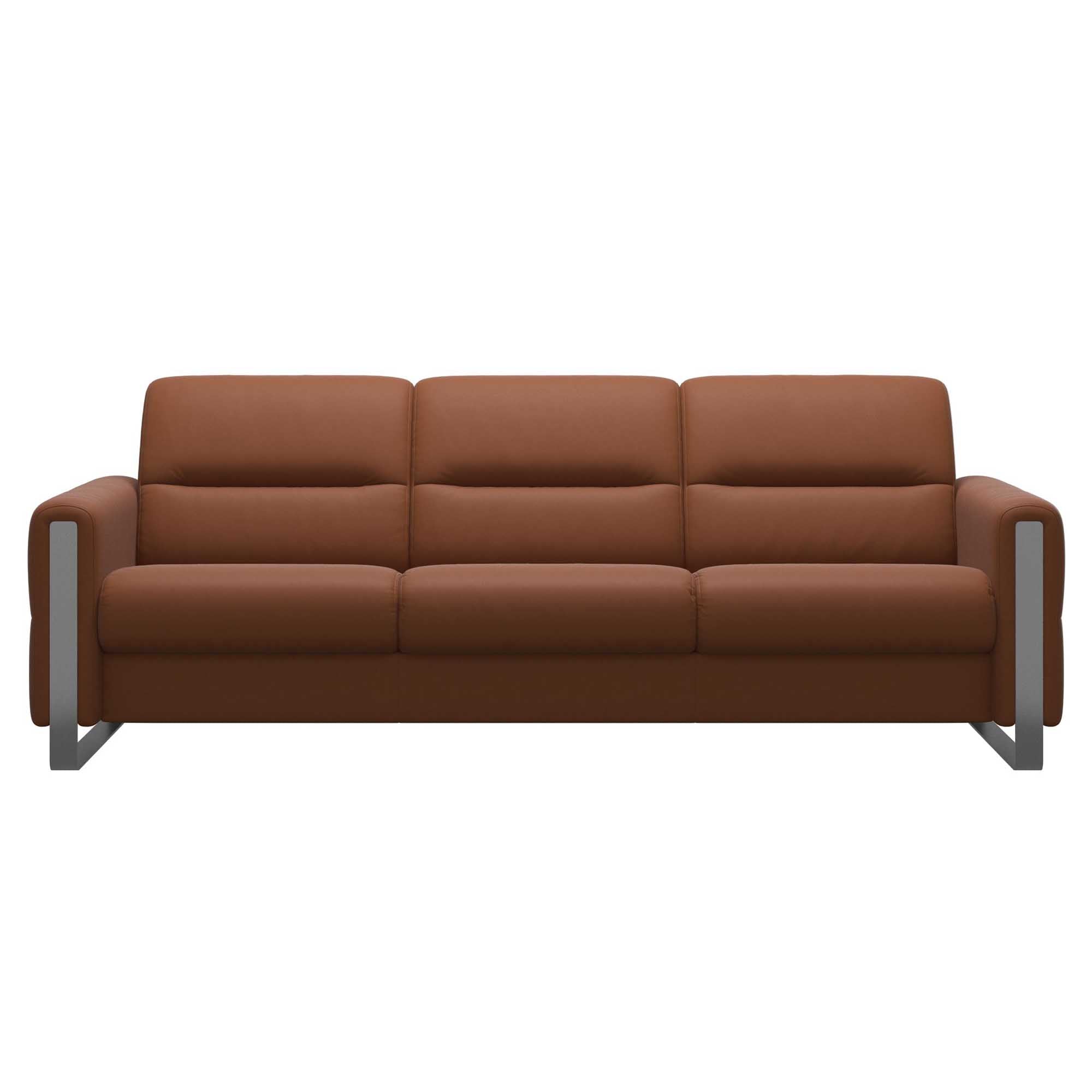 Stressless Fiona 3 Seat Sofa Steel Arm