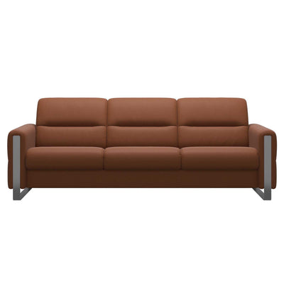 Stressless Fiona 3 Seat Sofa Steel Arm