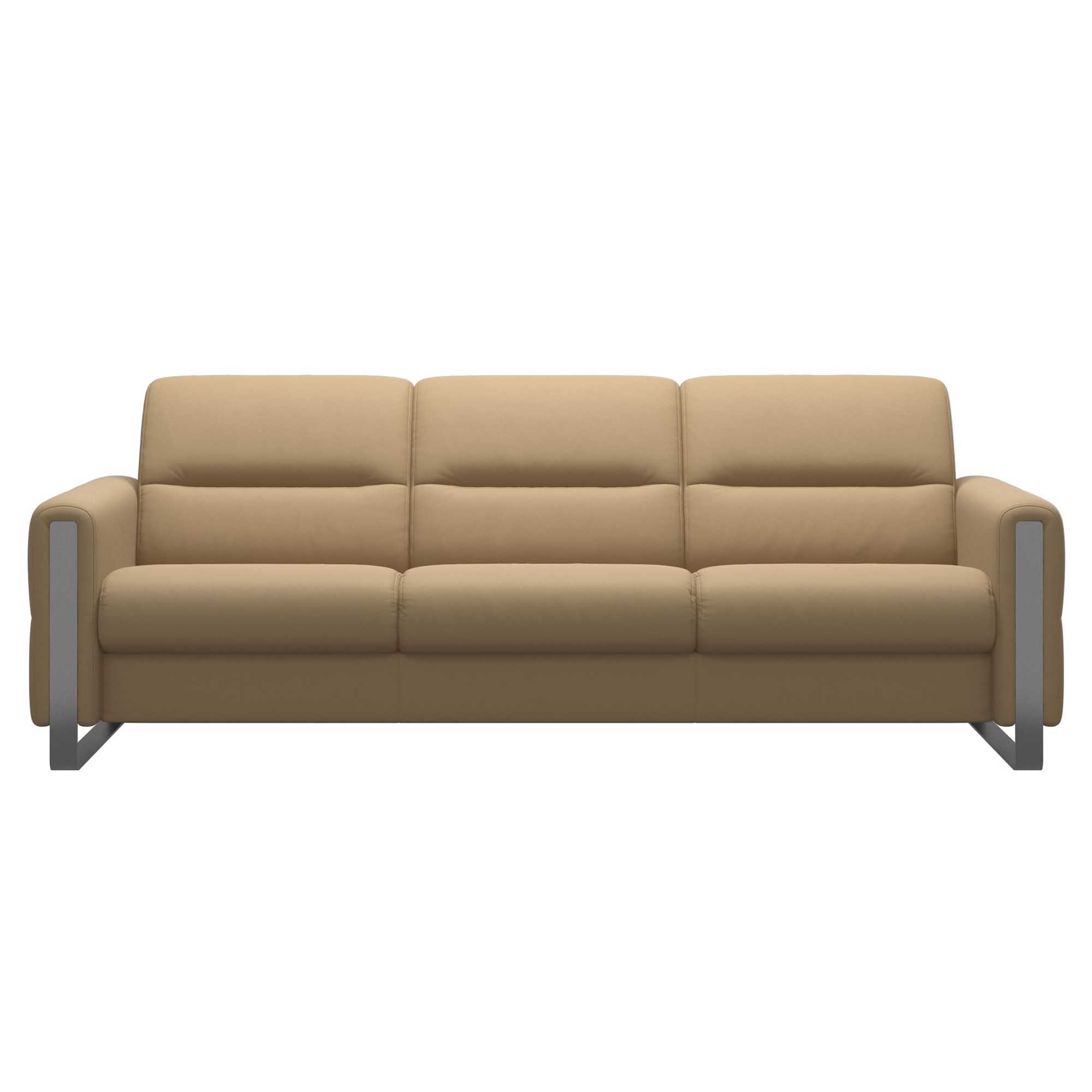 Stressless Fiona 3 Seat Sofa Steel Arm