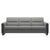 Stressless Fiona 3 Seat Sofa Steel Arm