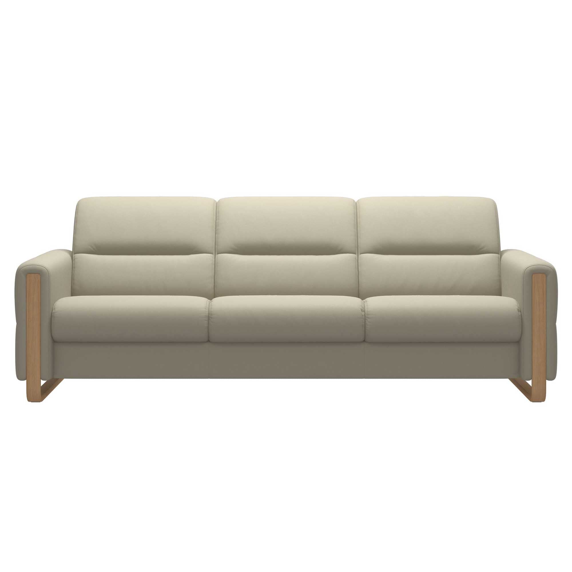 Stressless Fiona 3 Seat Sofa Wood Arm