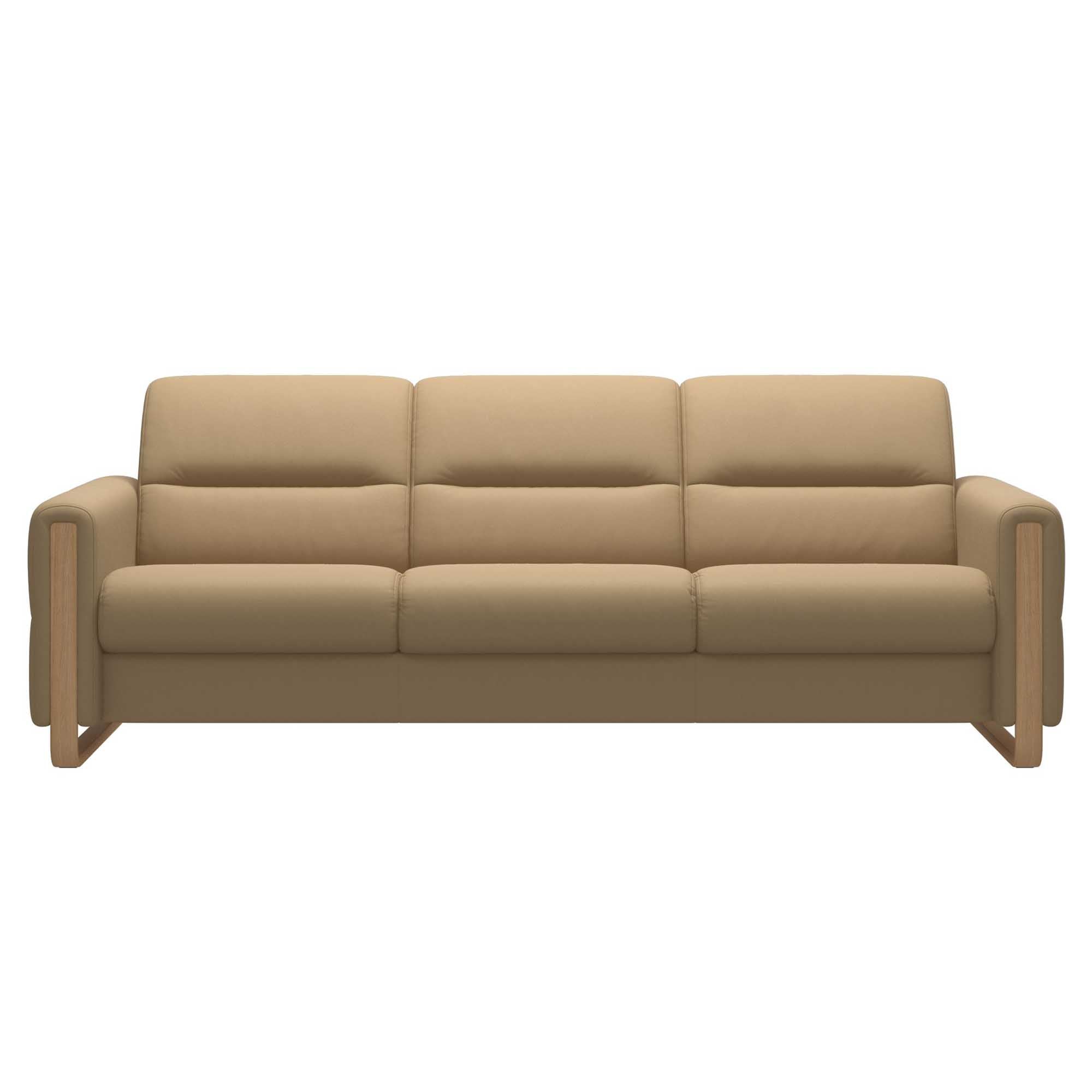 Stressless Fiona 3 Seat Sofa Wood Arm