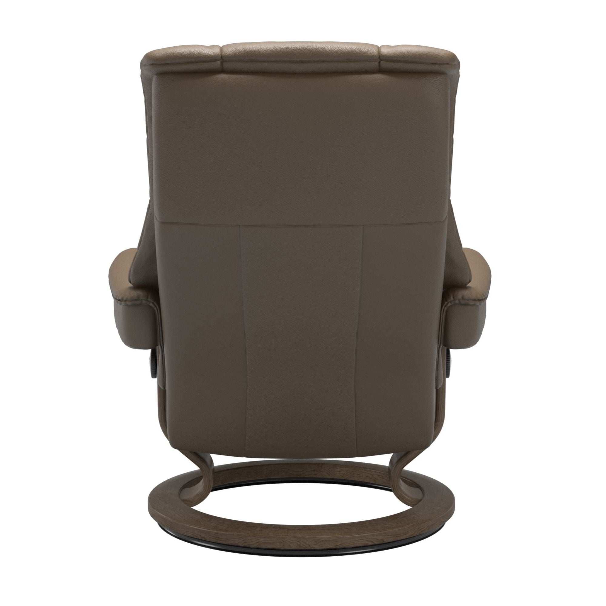 Stressless Mayfair Small Recliner & Ottoman - Classic - Velaro Mole - In Stock