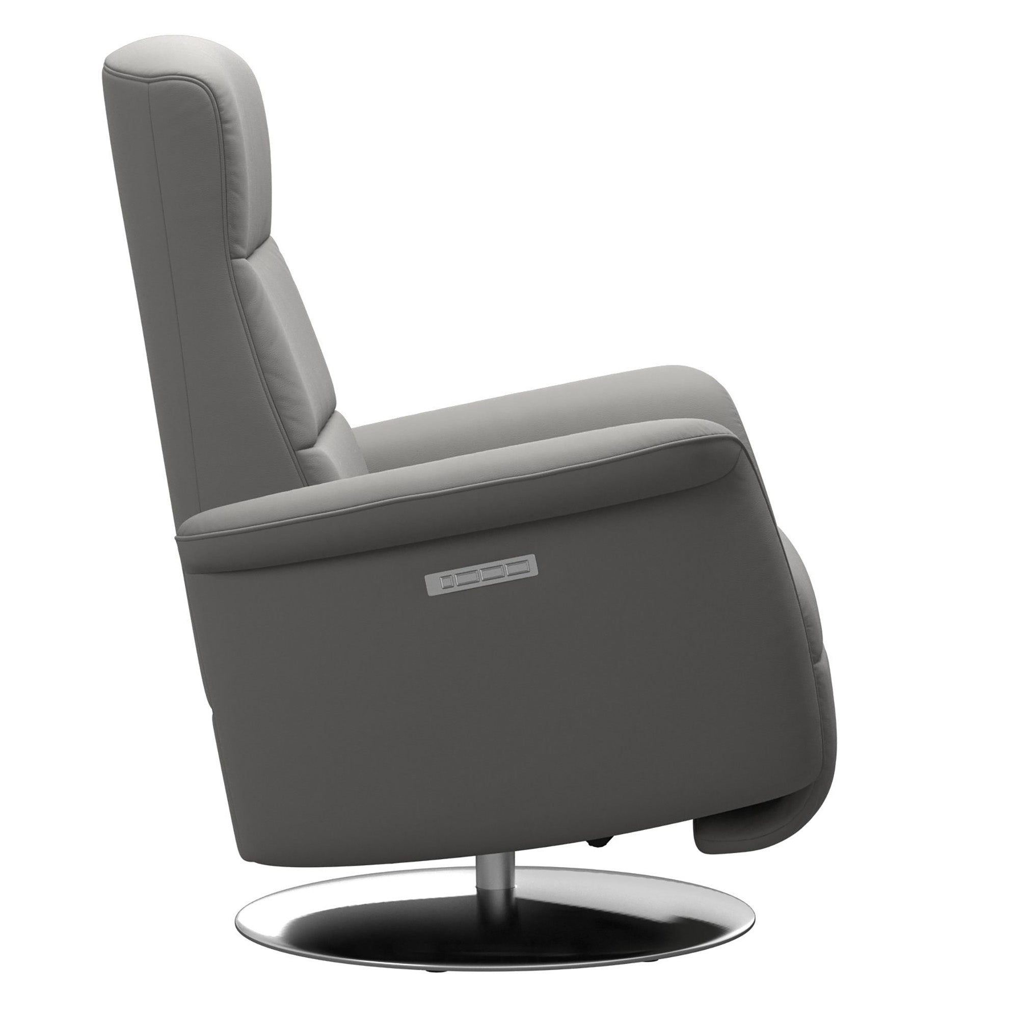 Stressless Mike Large Power Recliner Paloma Silver Grey - Floor Model