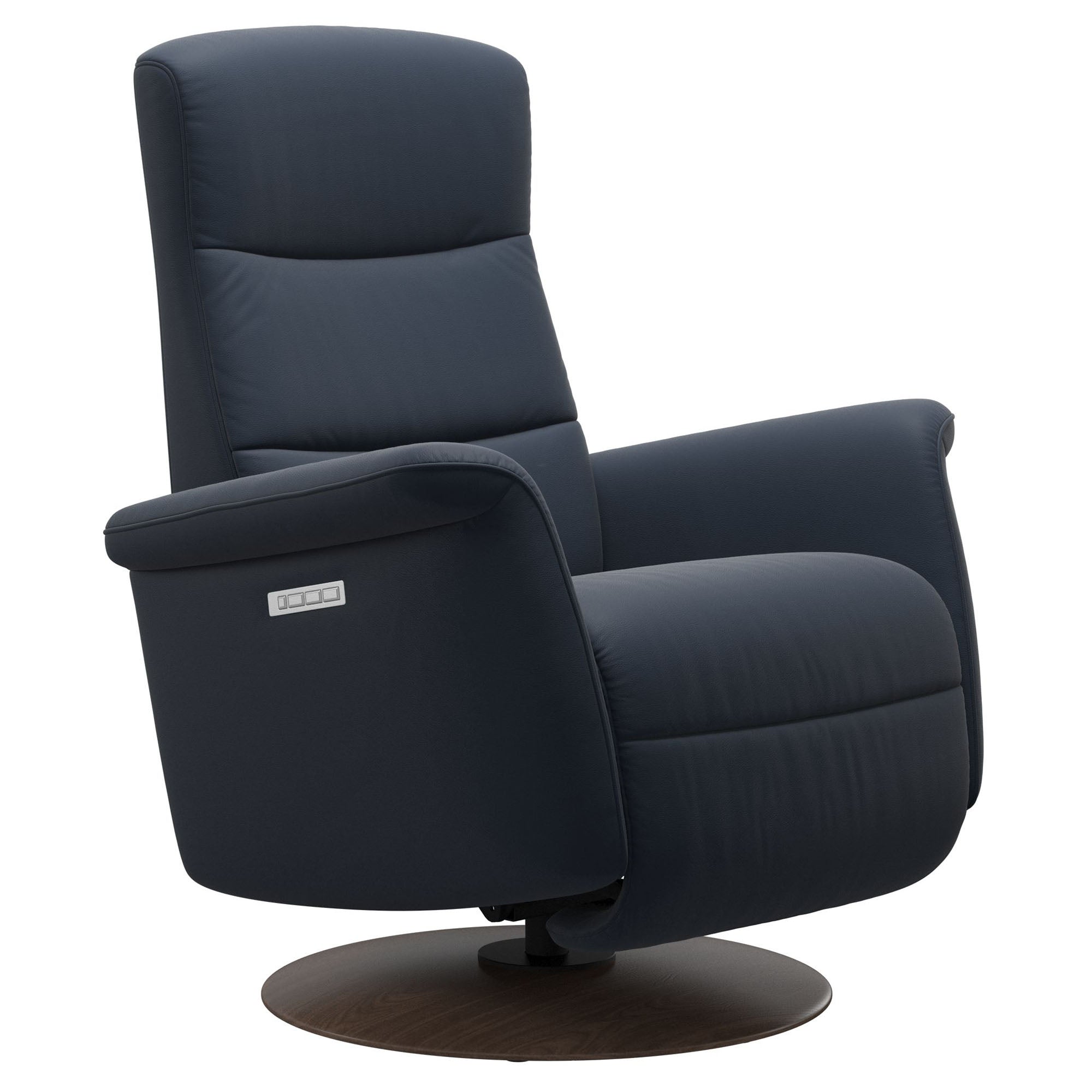 Stressless Mike Power Recliner Oxford Blue Leather
