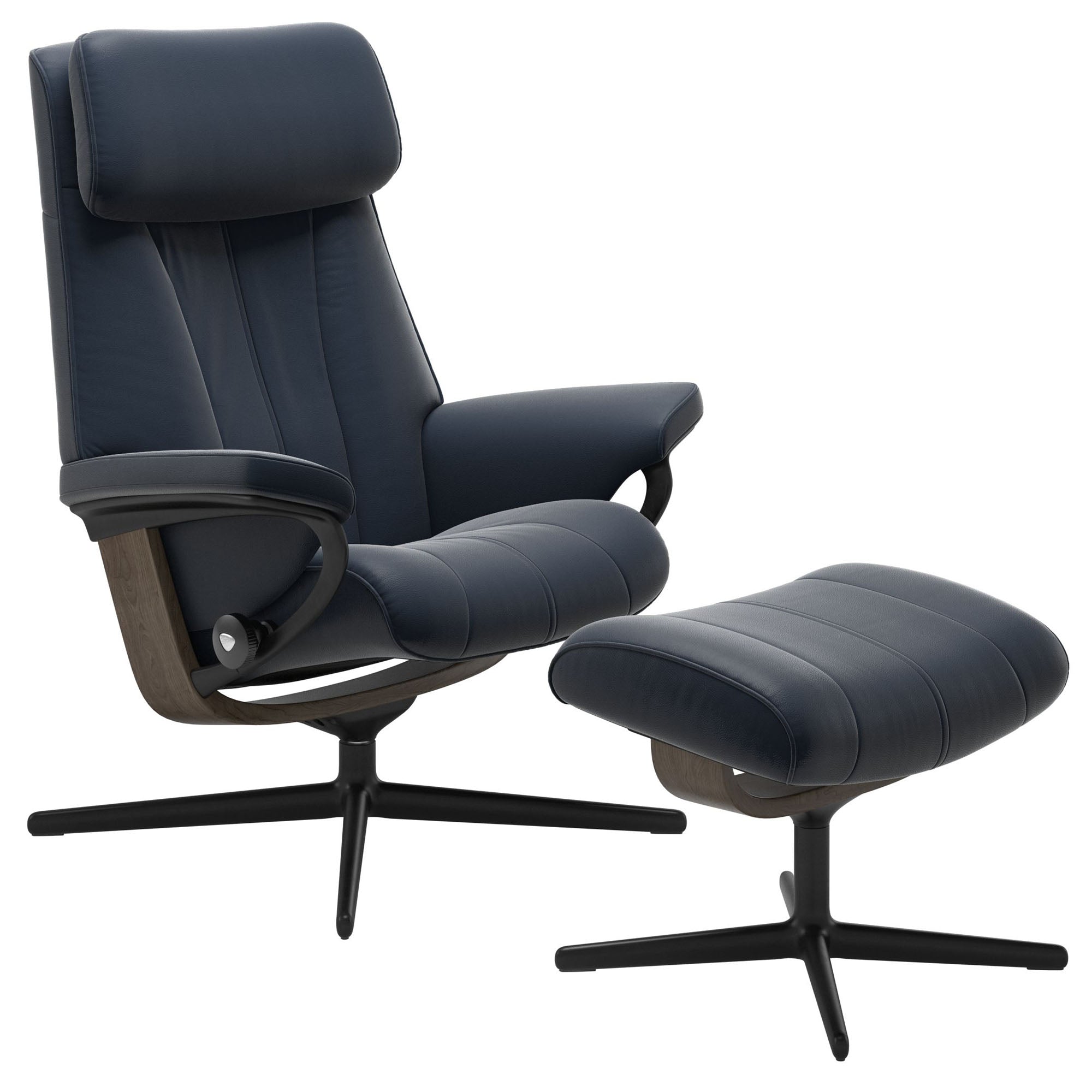 Stressless Paul Cross Recliner & Ottoman