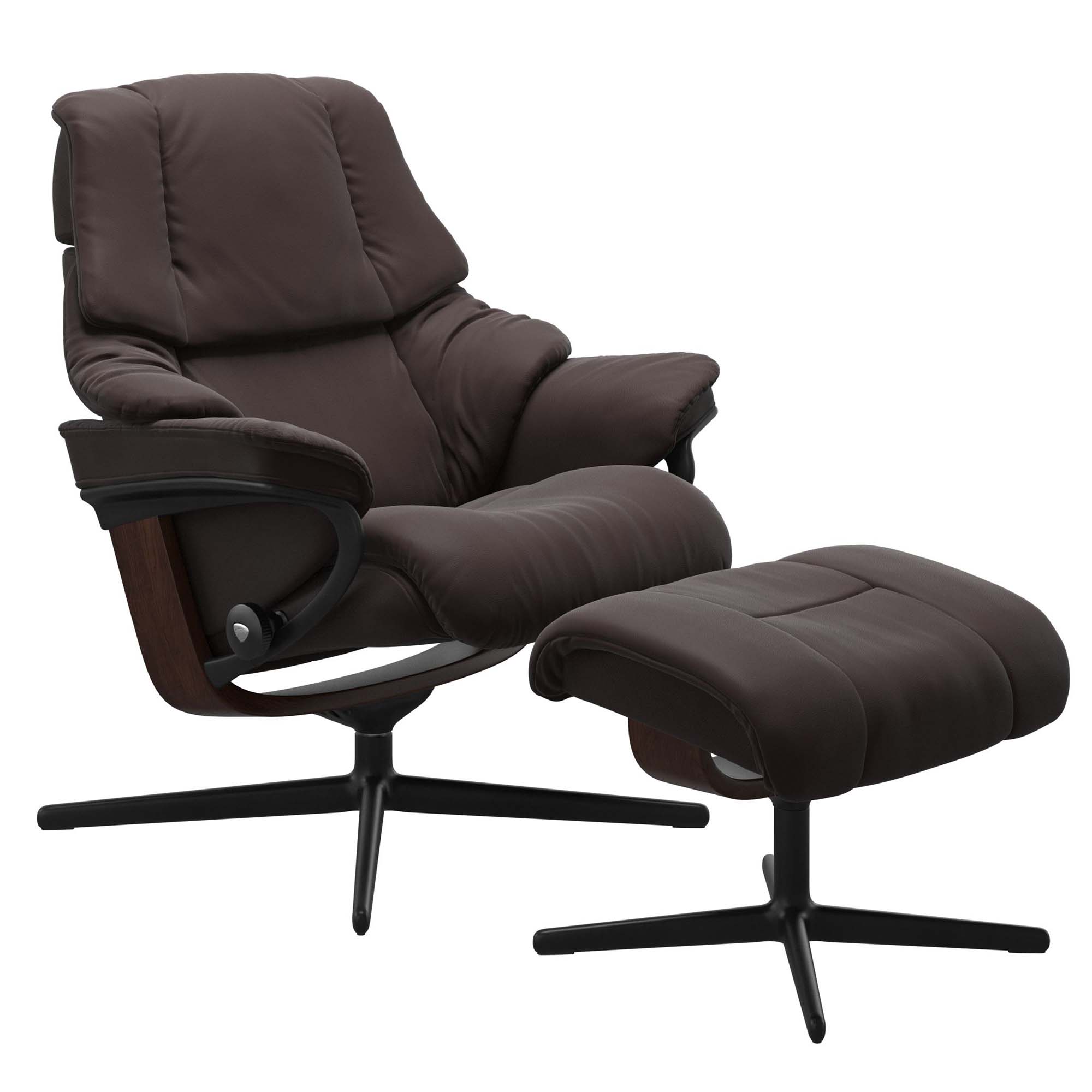 Stressless Reno Cross Recliner & Ottoman