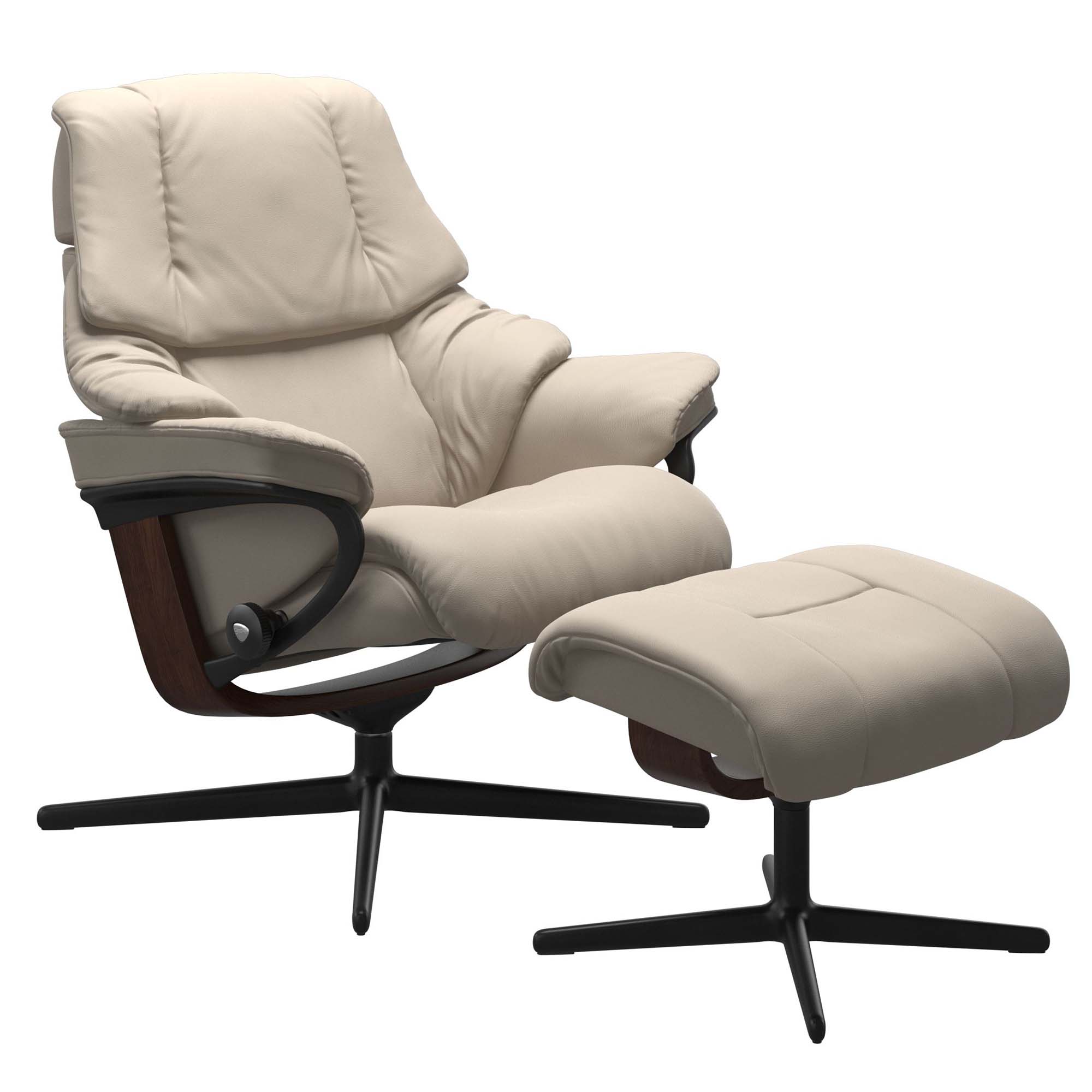 Stressless Reno Cross Recliner & Ottoman
