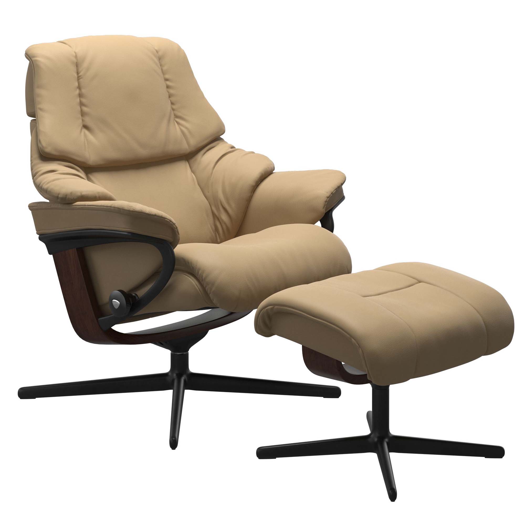 Stressless Reno Cross Recliner & Ottoman
