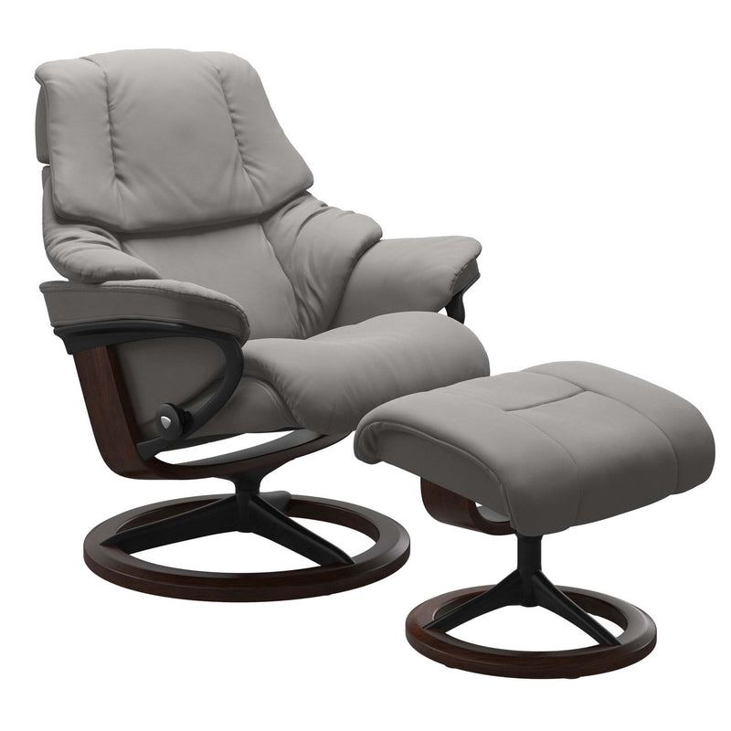Stressless Reno Medium Recliner - Signature - Paloma Silver Grey - In Stock