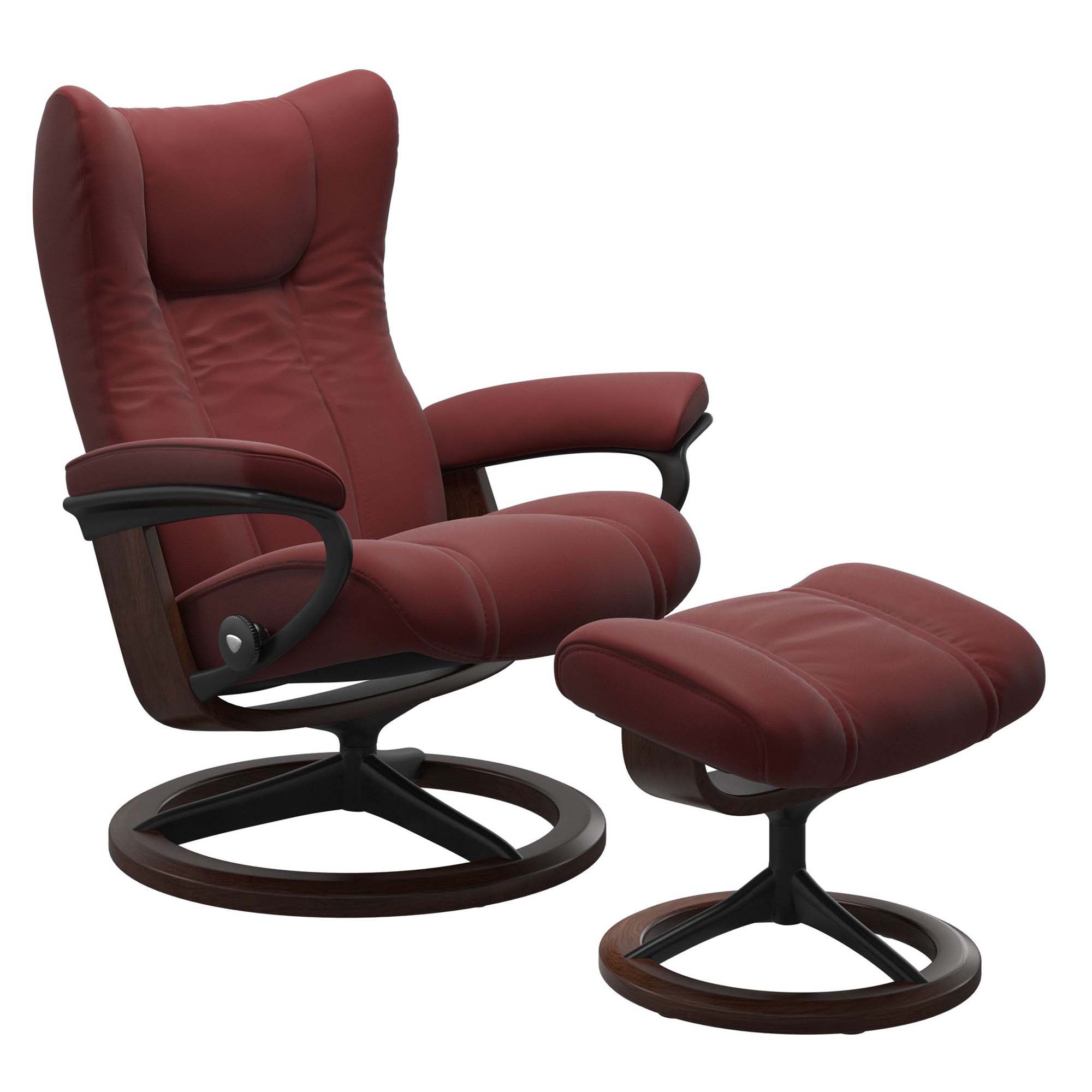 Stressless Wing Signature Recliner & Ottoman
