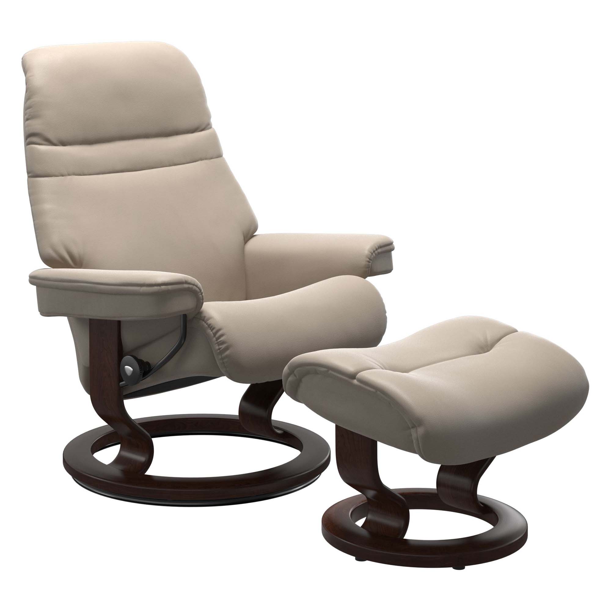Stressless Sunrise Classic Recliner & Ottoman
