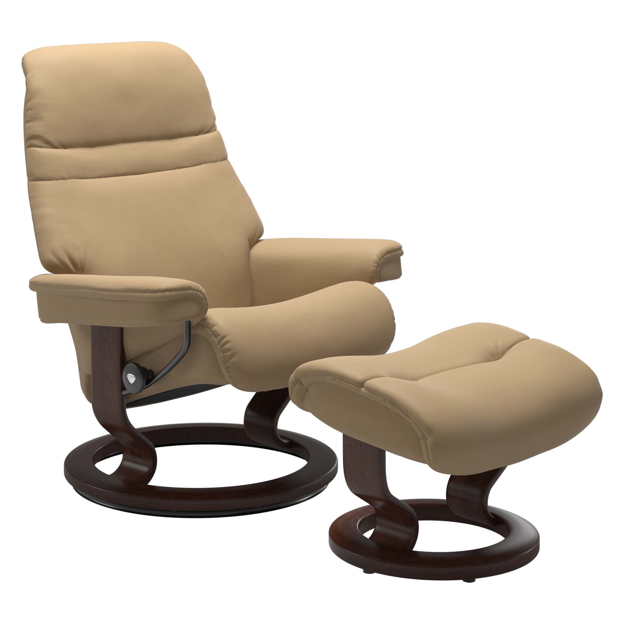 Stressless Sunrise Classic Recliner & Ottoman