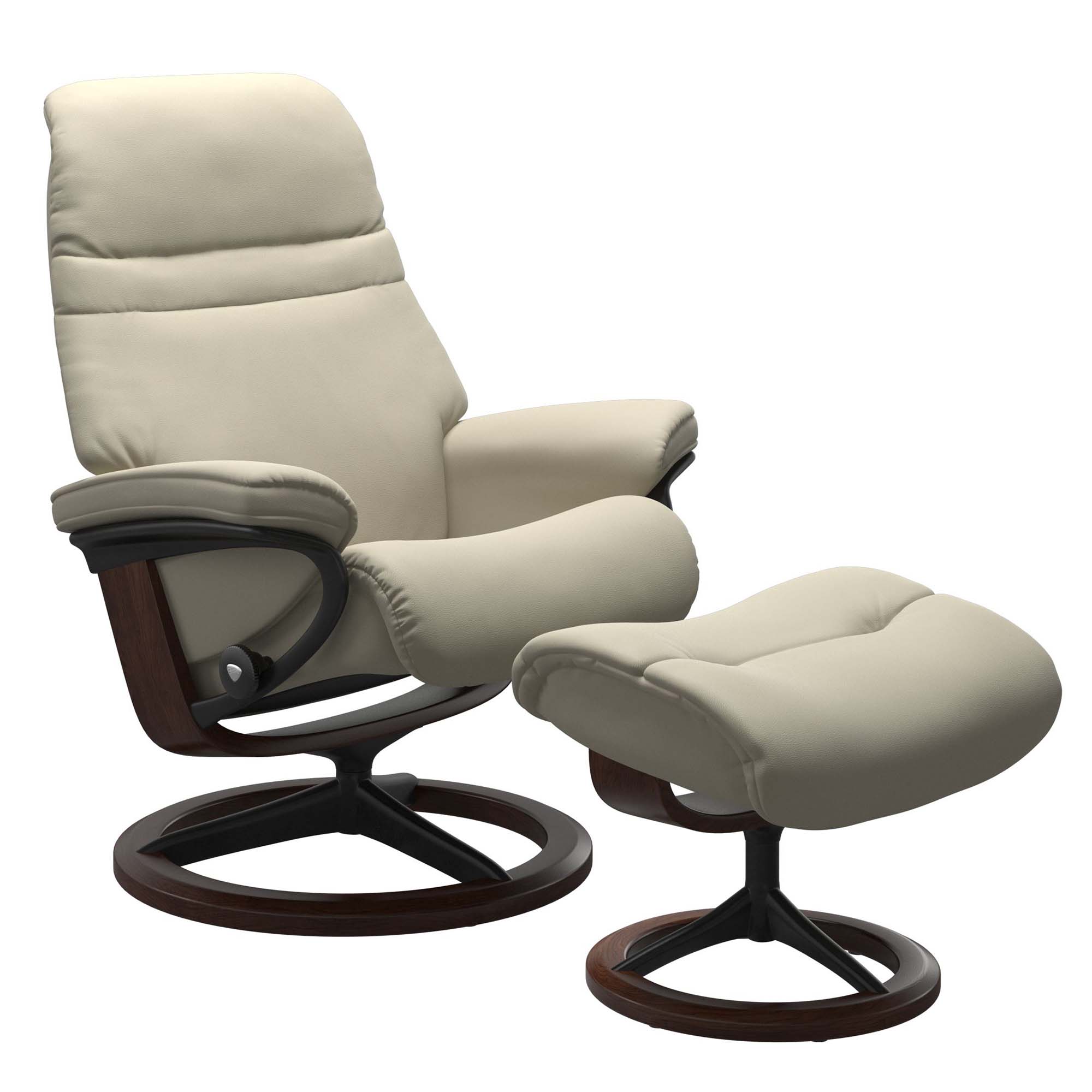 Stressless Sunrise Signature Recliner & Ottoman