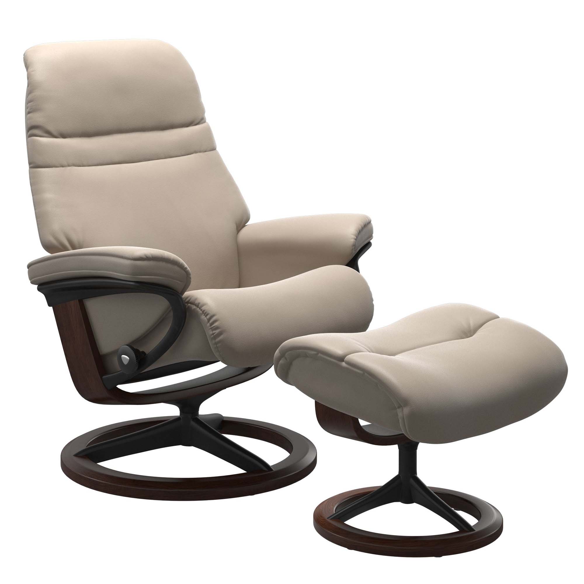Stressless Sunrise Signature Recliner & Ottoman