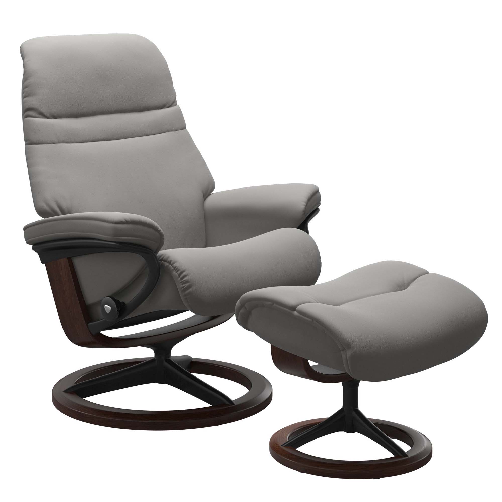 Stressless Sunrise Signature Recliner & Ottoman
