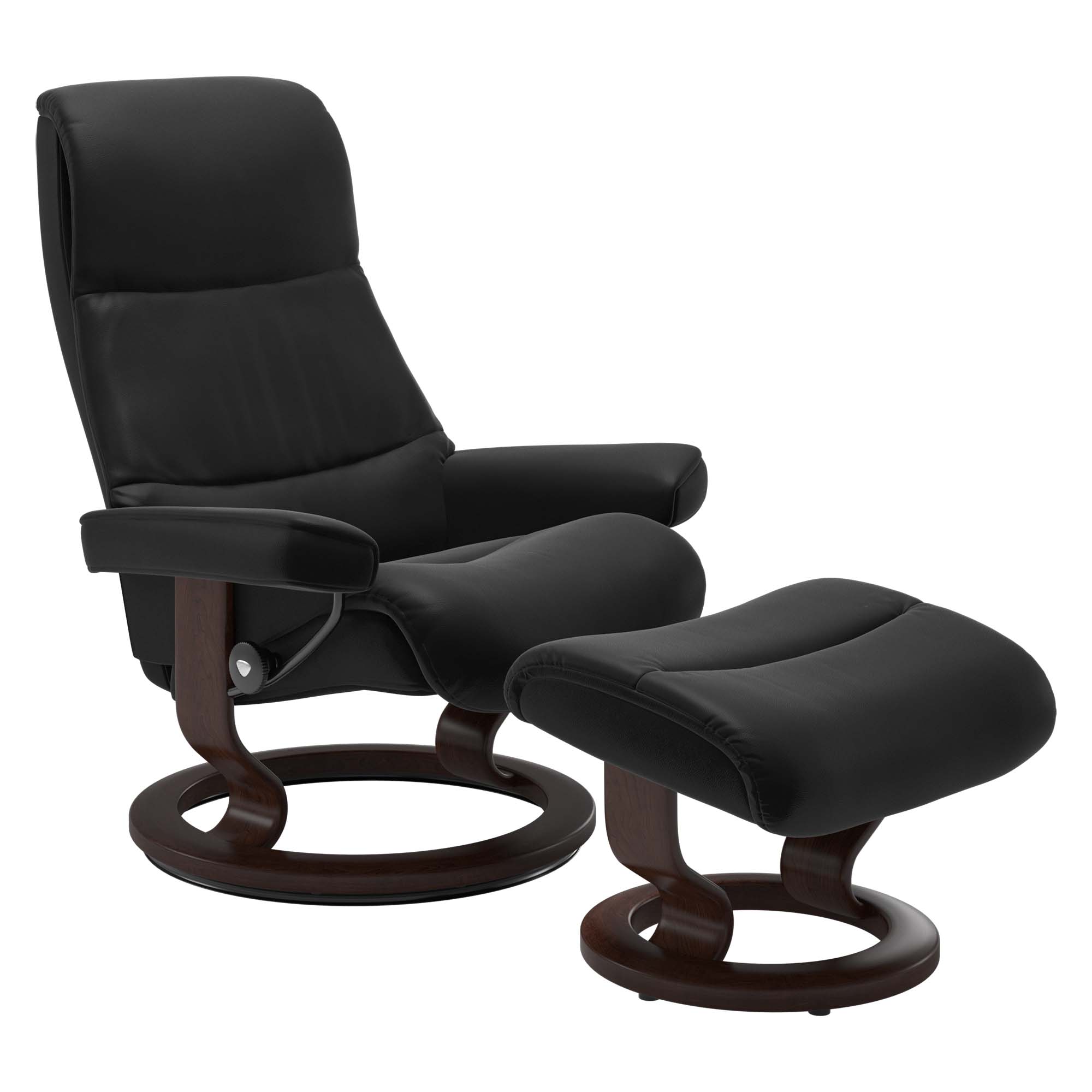 Stressless View Classic Recliner & Ottoman