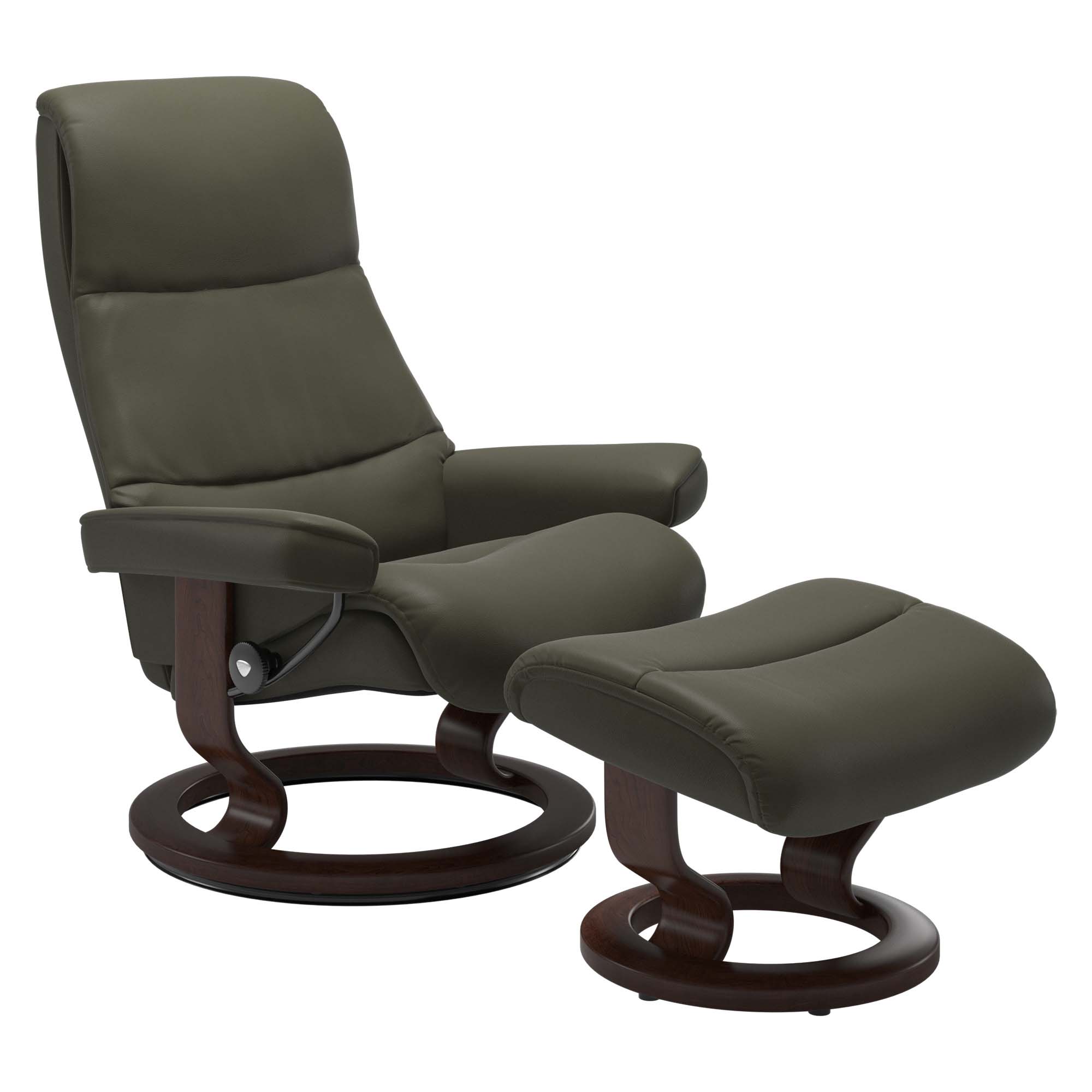 Stressless View Classic Recliner & Ottoman