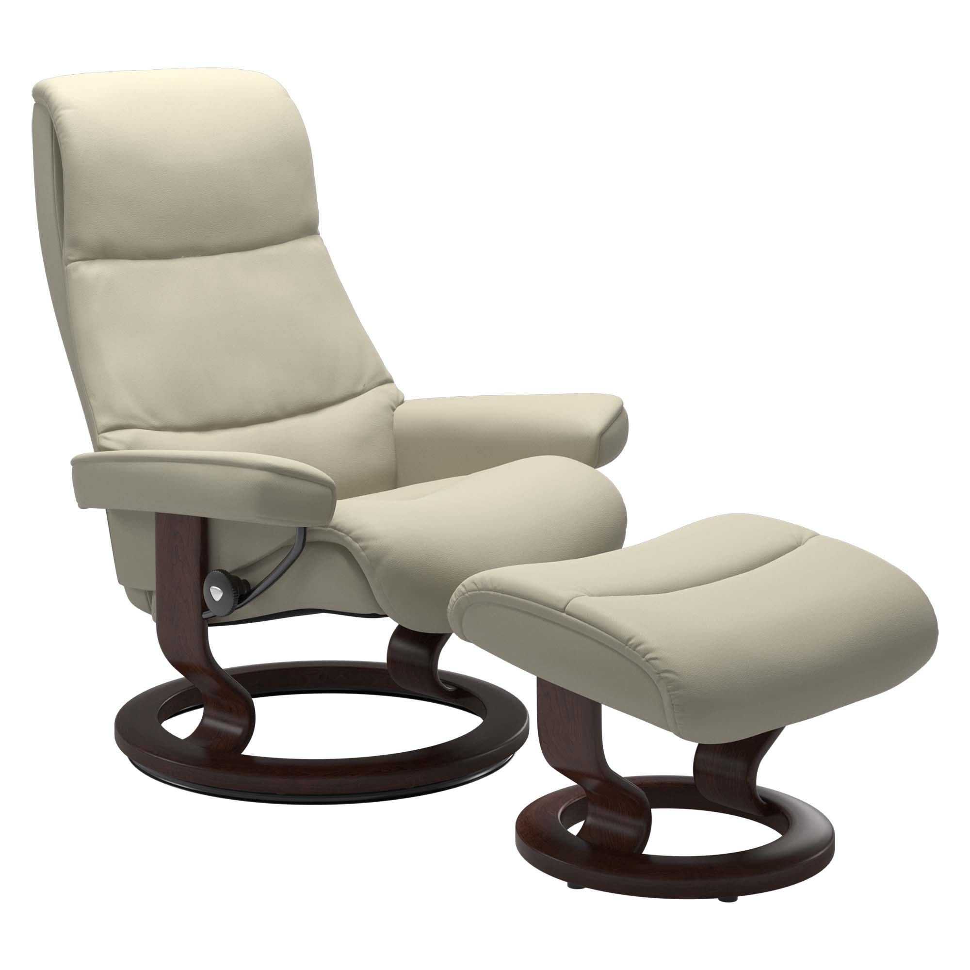 Stressless View Classic Recliner & Ottoman