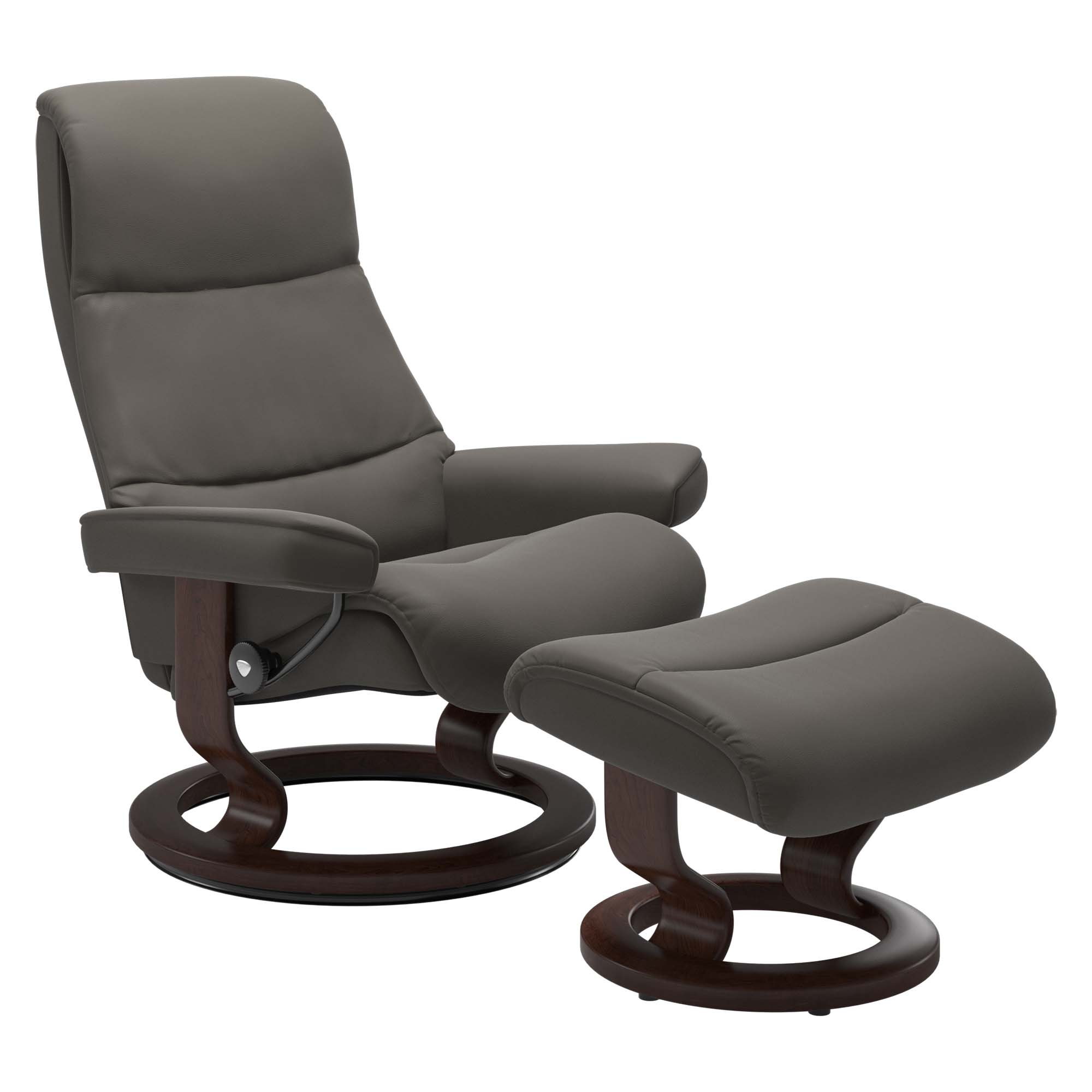 Stressless View Classic Recliner & Ottoman