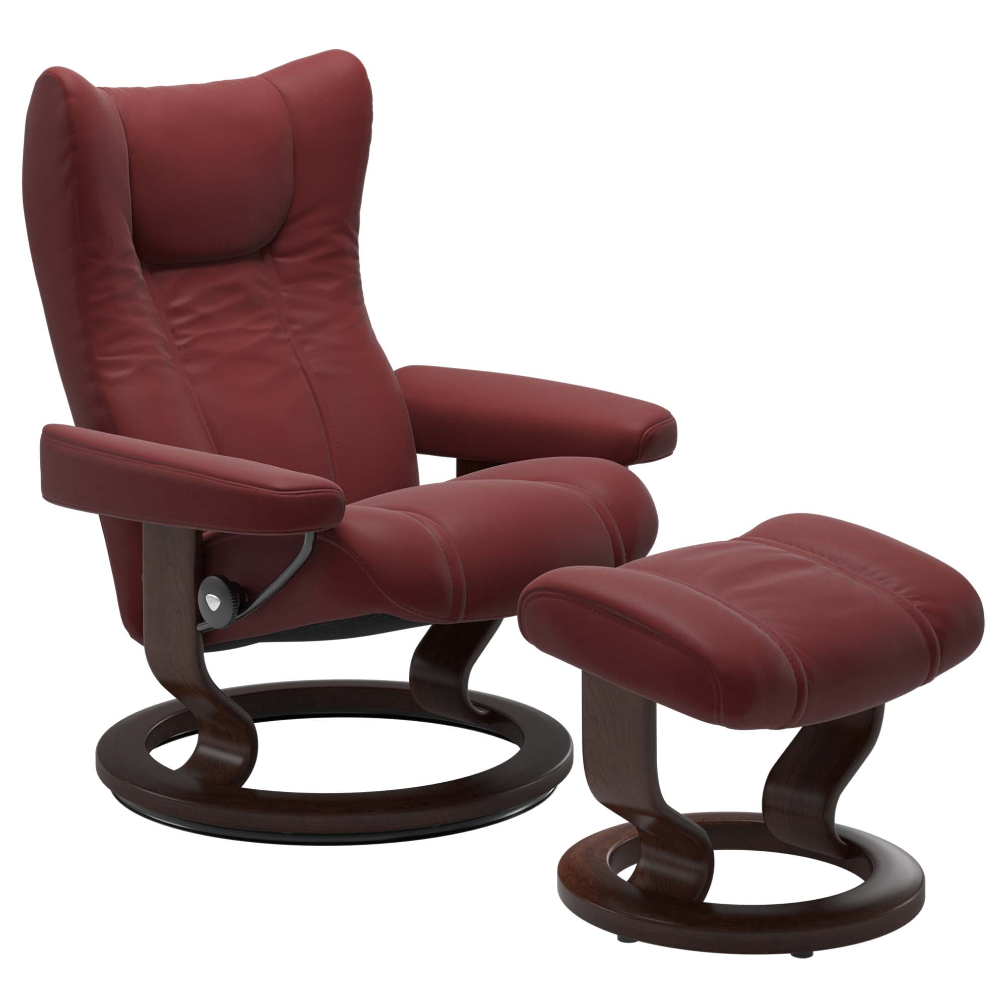 Stressless Wing Classic Recliner & Ottoman
