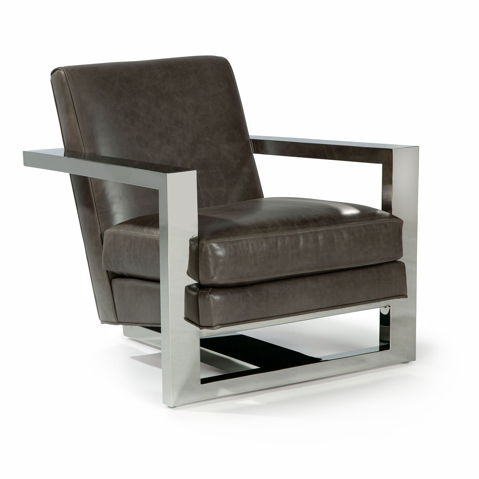 Thayer Coggin Metal Roger Lounge Chair