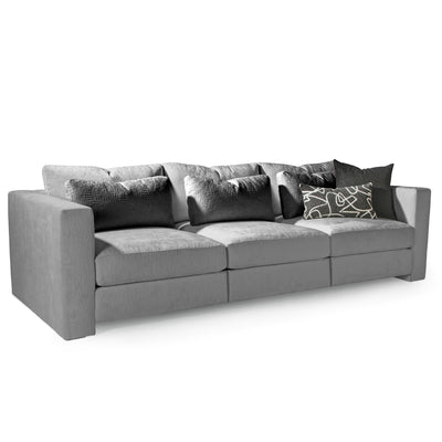 thayer coggin straight up three piece modular sofa with pillows