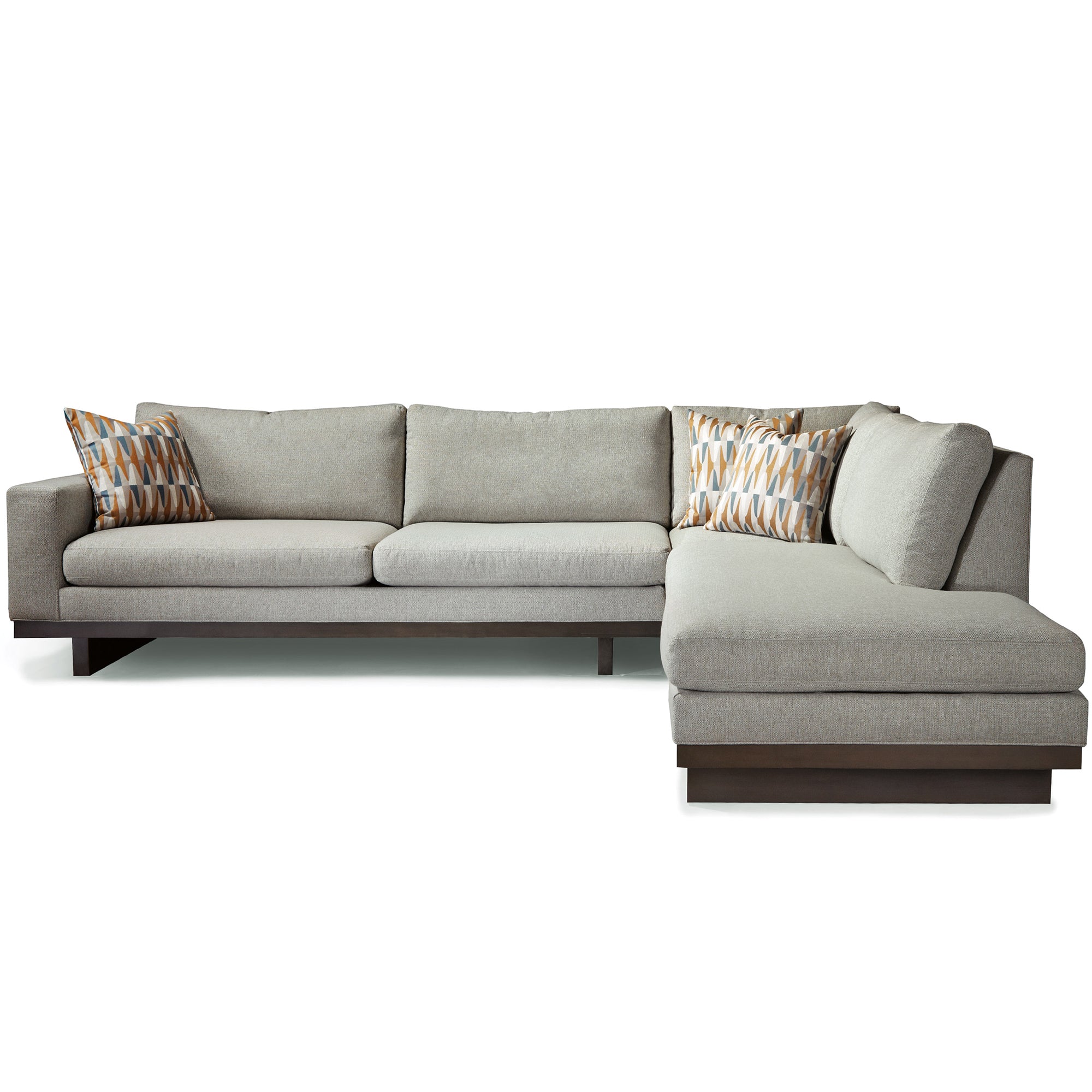 Thayer Coggin LA Chaise Bumper Sofa Sectional