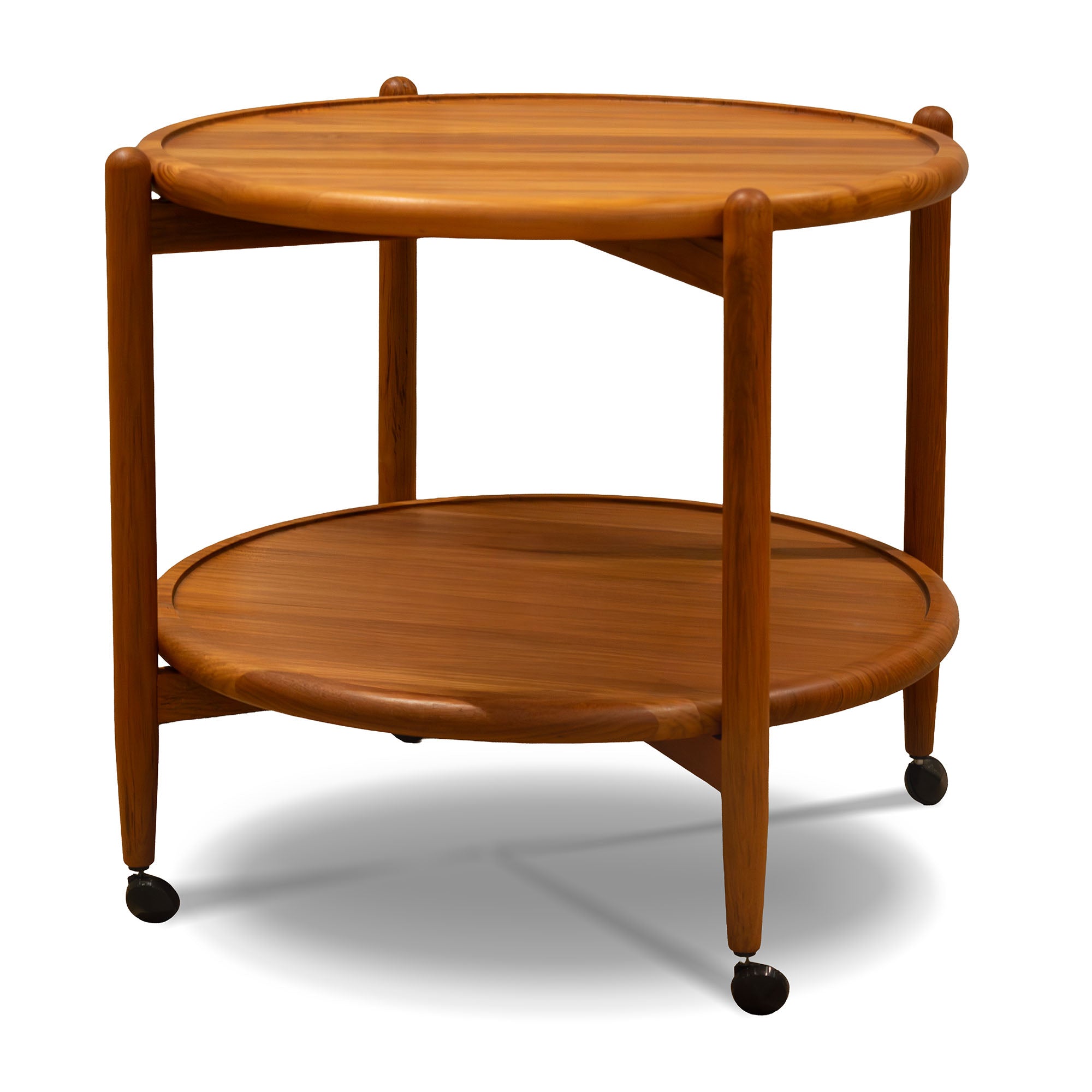 Trekanten Hestbaek Solid Teak End Table Trolley - Floor Model